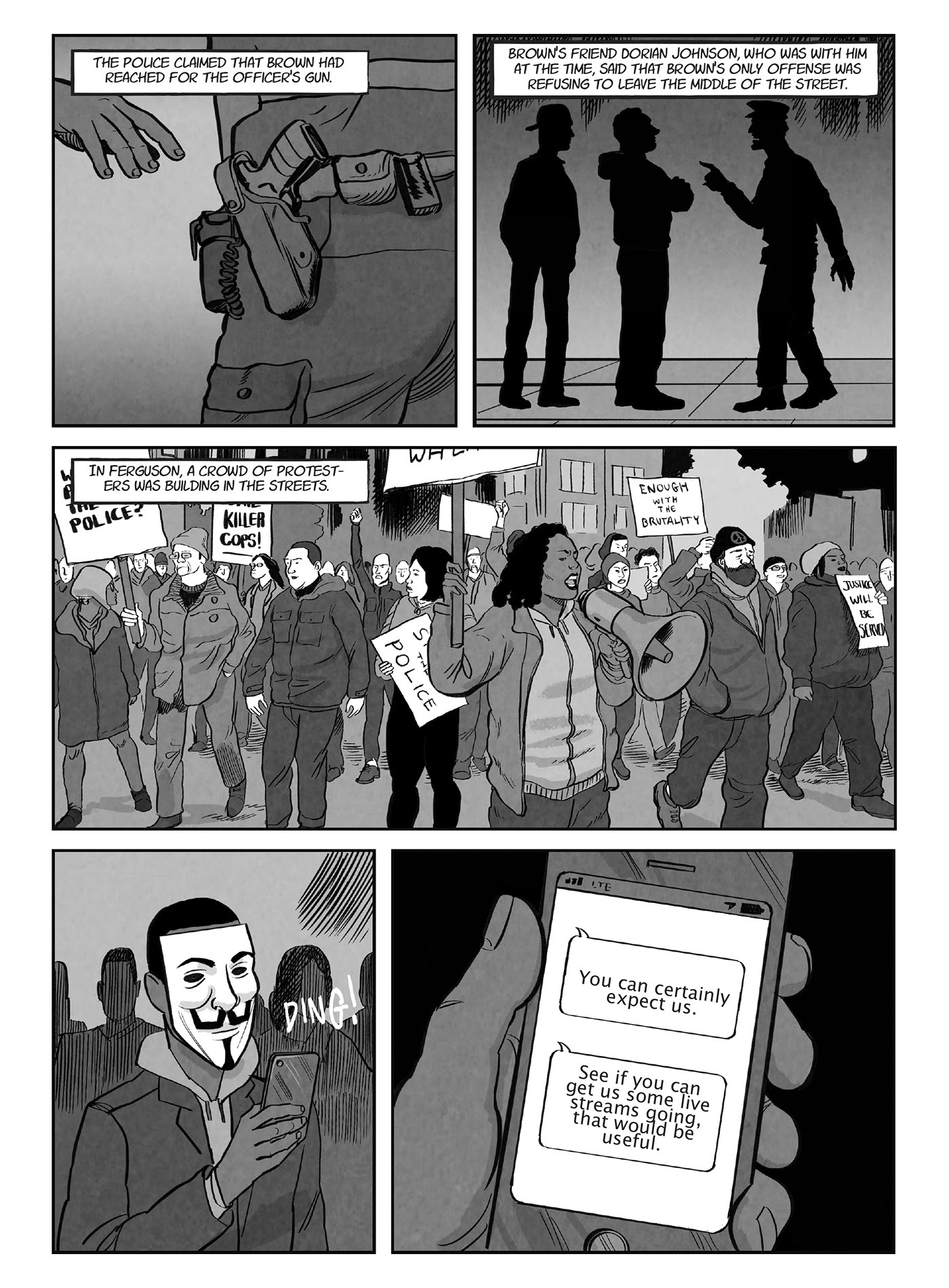 Read online A for Anonymous: How a Mysterious Hacker Collective Transformed the World comic -  Issue # TPB - 105