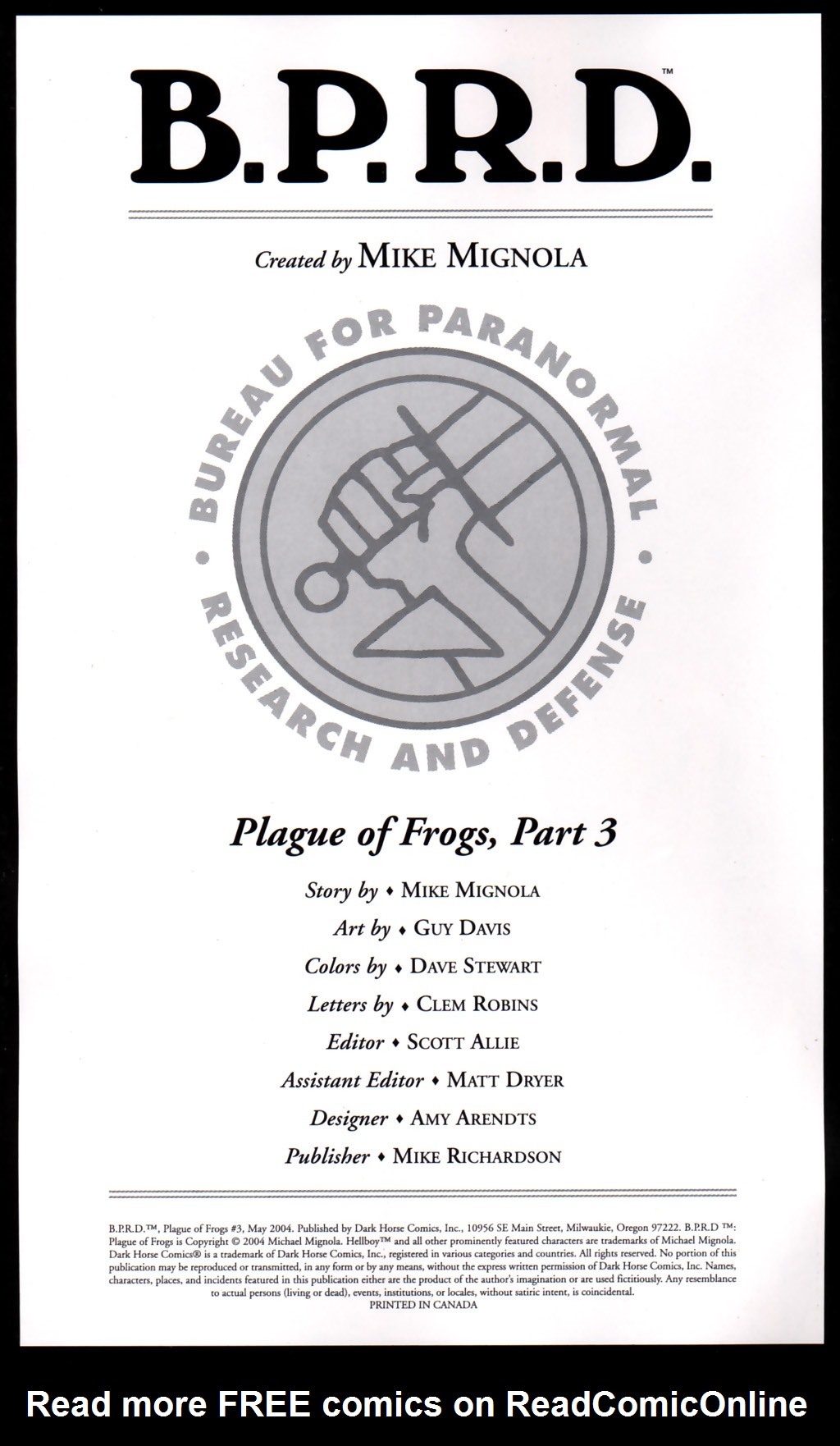 Read online B.P.R.D., Plague of Frogs comic -  Issue #3 - 2