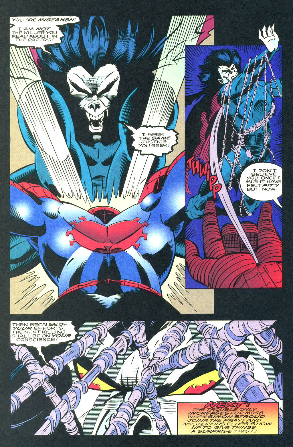 Read online Morbius: The Living Vampire (1992) comic -  Issue #21 - 23