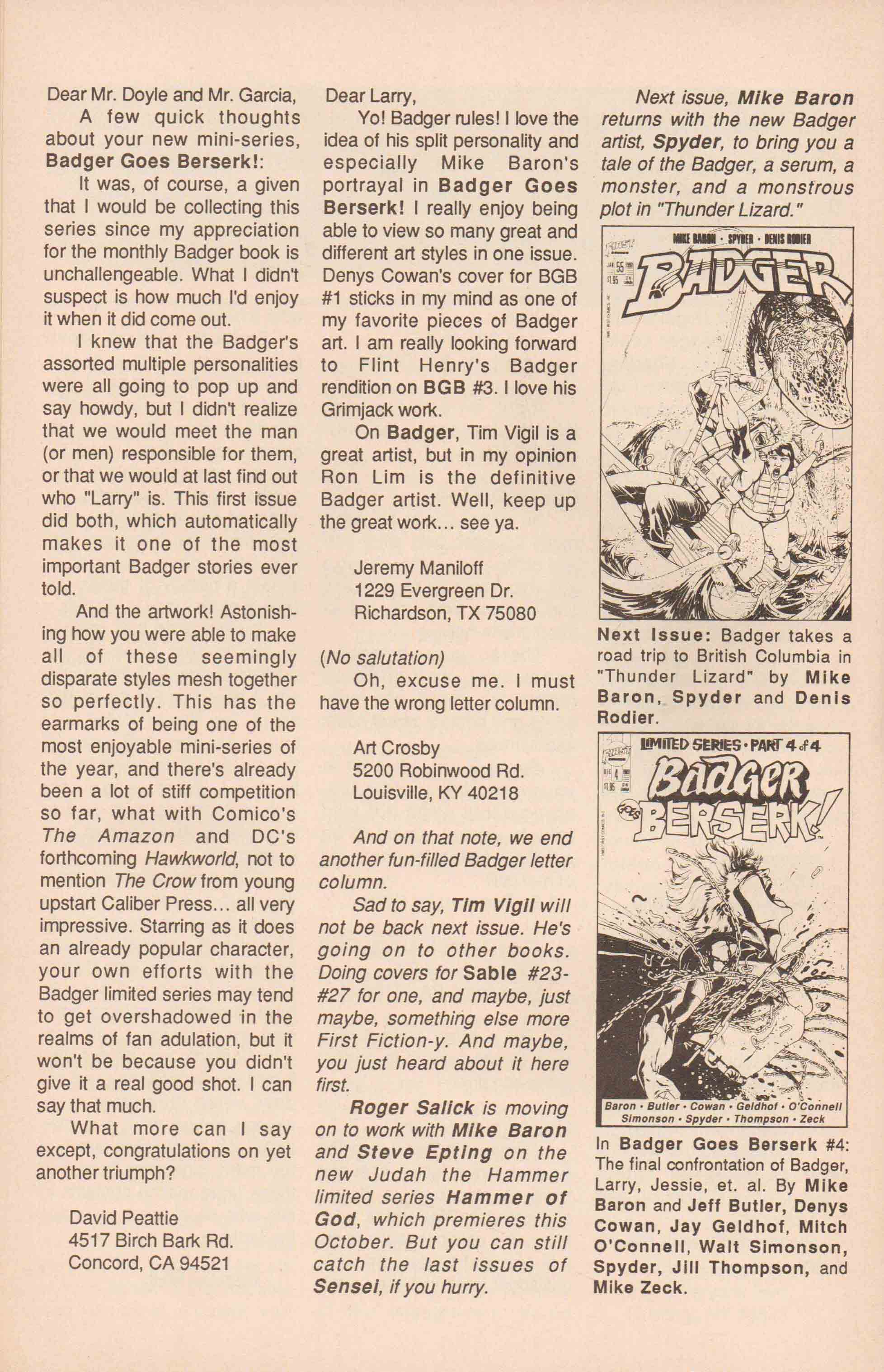 Read online The Badger comic -  Issue #54 - 34