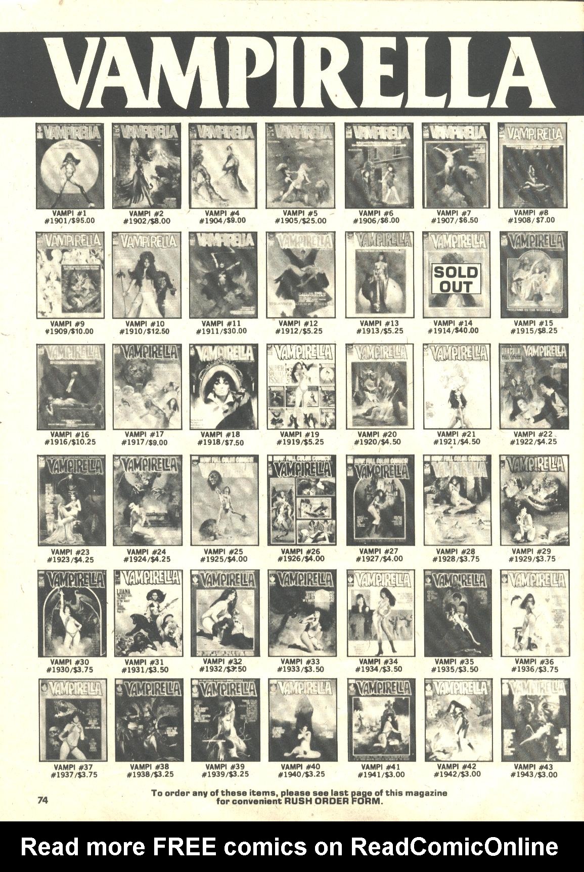 Read online Vampirella (1969) comic -  Issue #81 - 75