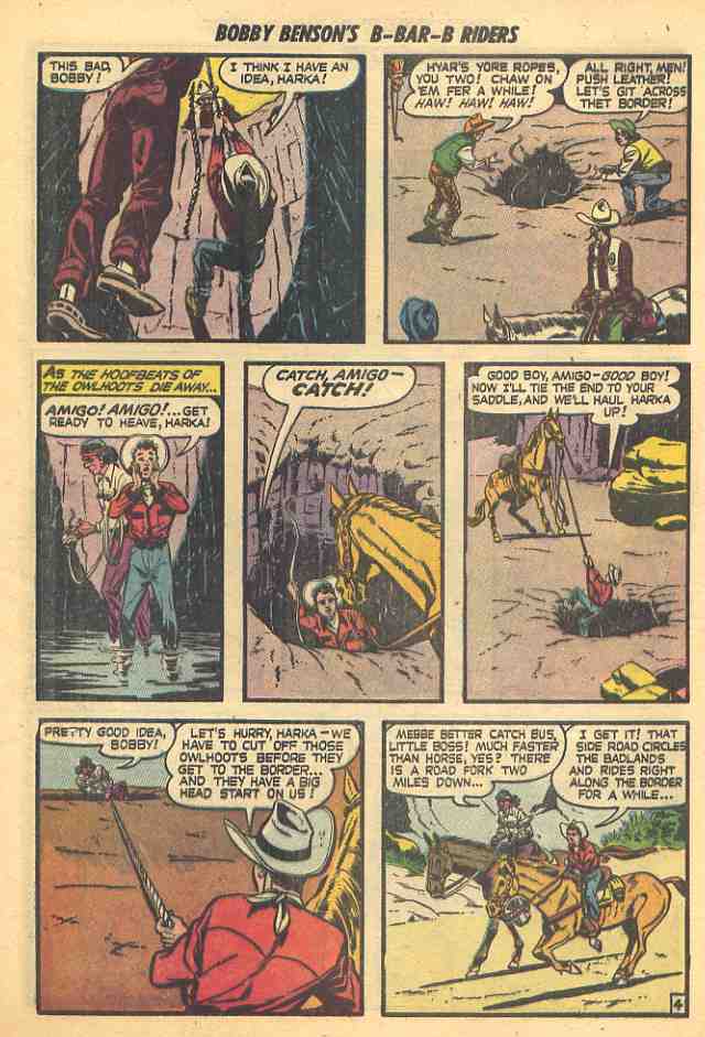 Read online Bobby Benson's B-Bar-B Riders comic -  Issue #5 - 6