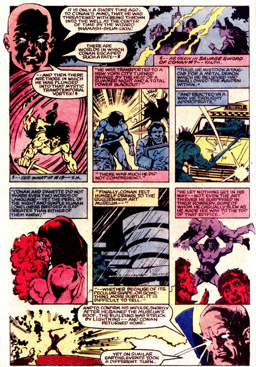 What If? (1977) issue 43 - Conan the Barbarian were stranded in the 20th century - Page 3