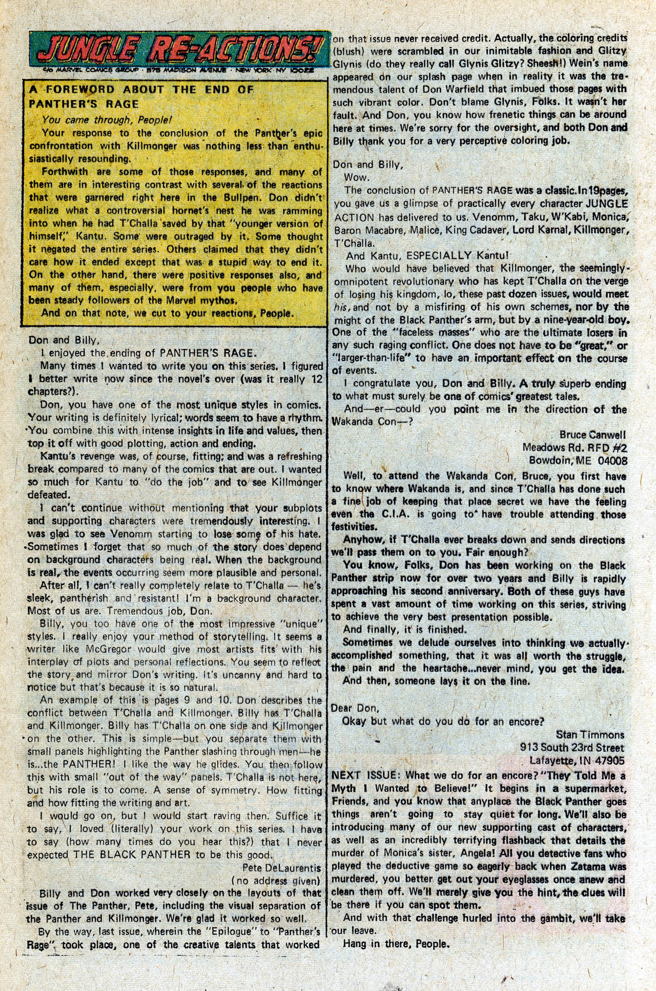 Read online Jungle Action (1972) comic -  Issue #19 - 20