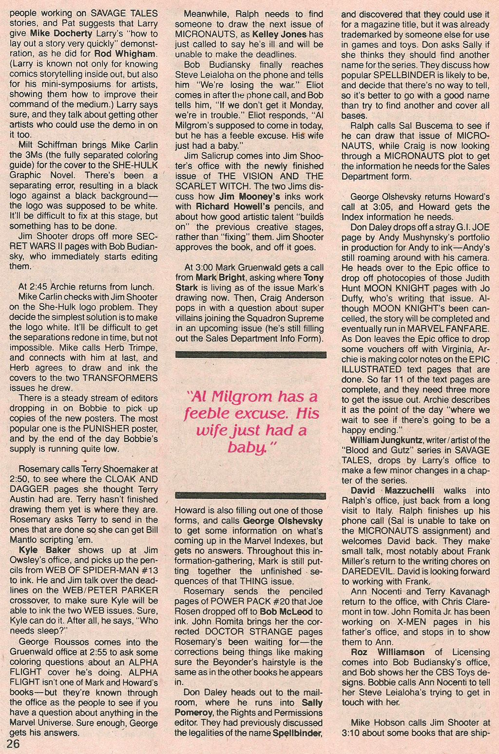 Read online Marvel Age comic -  Issue #35 - 27