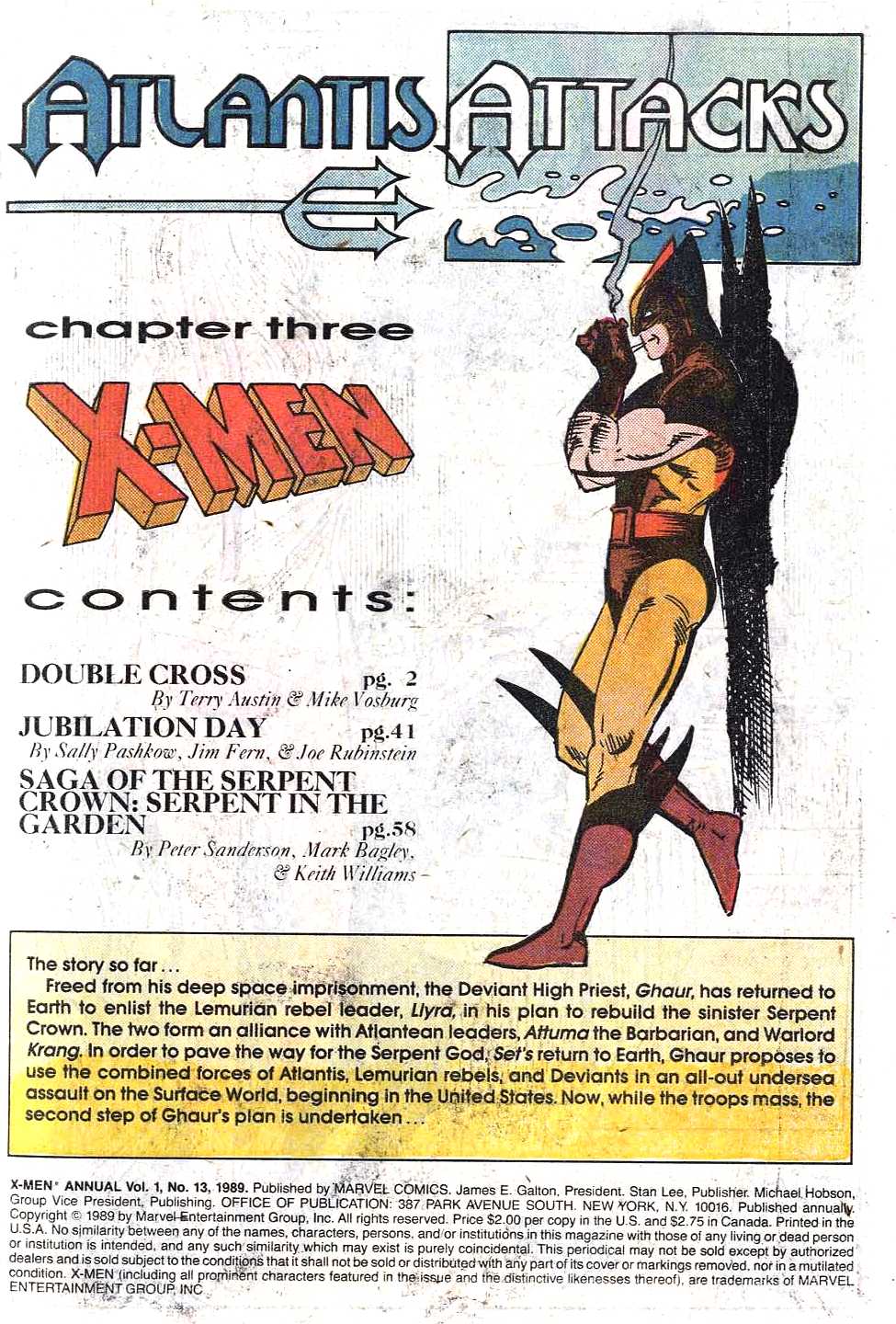 Read online X-Men Annual comic -  Issue #13 - 3