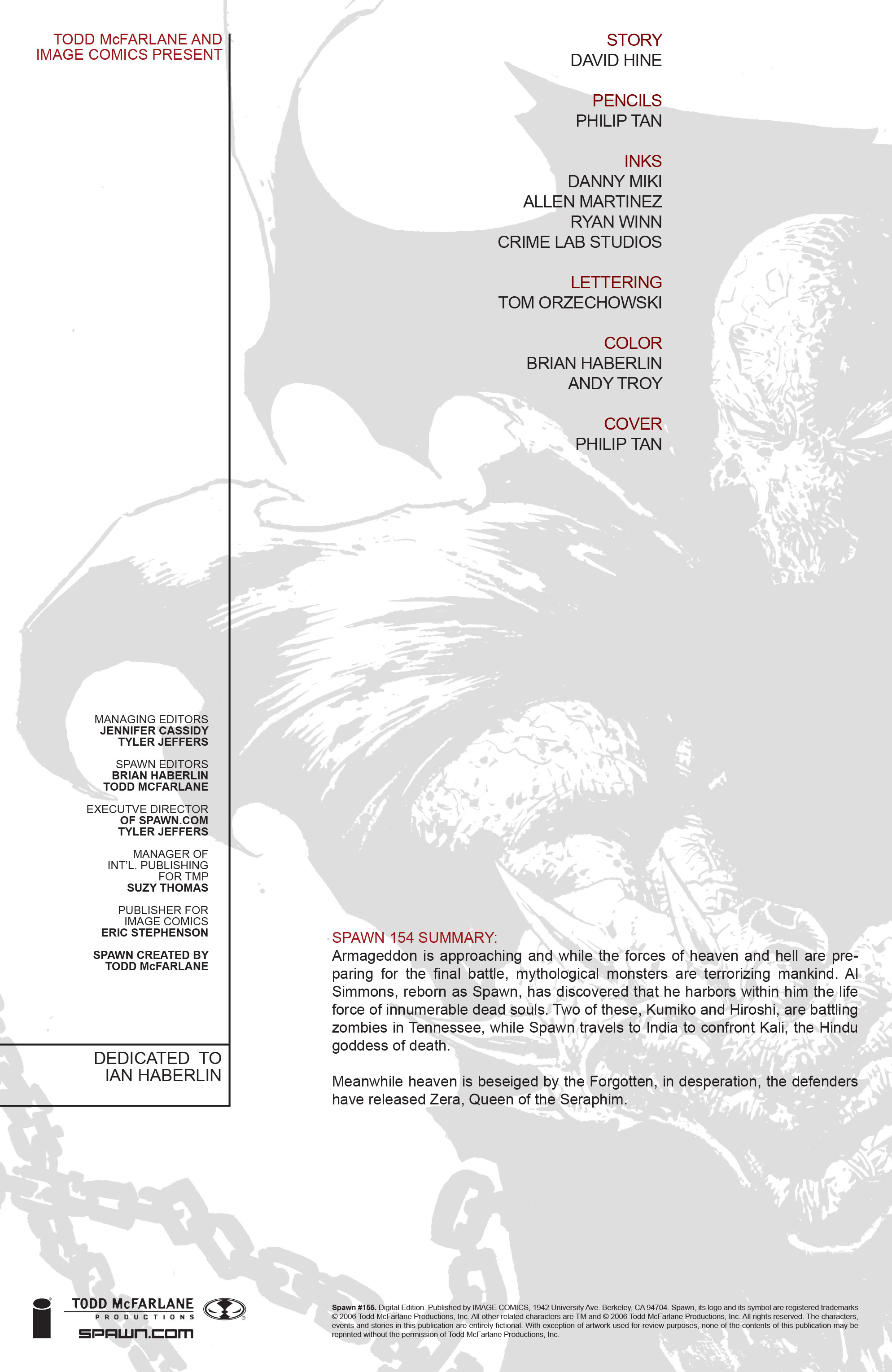 Read online Spawn comic -  Issue #155 - 2