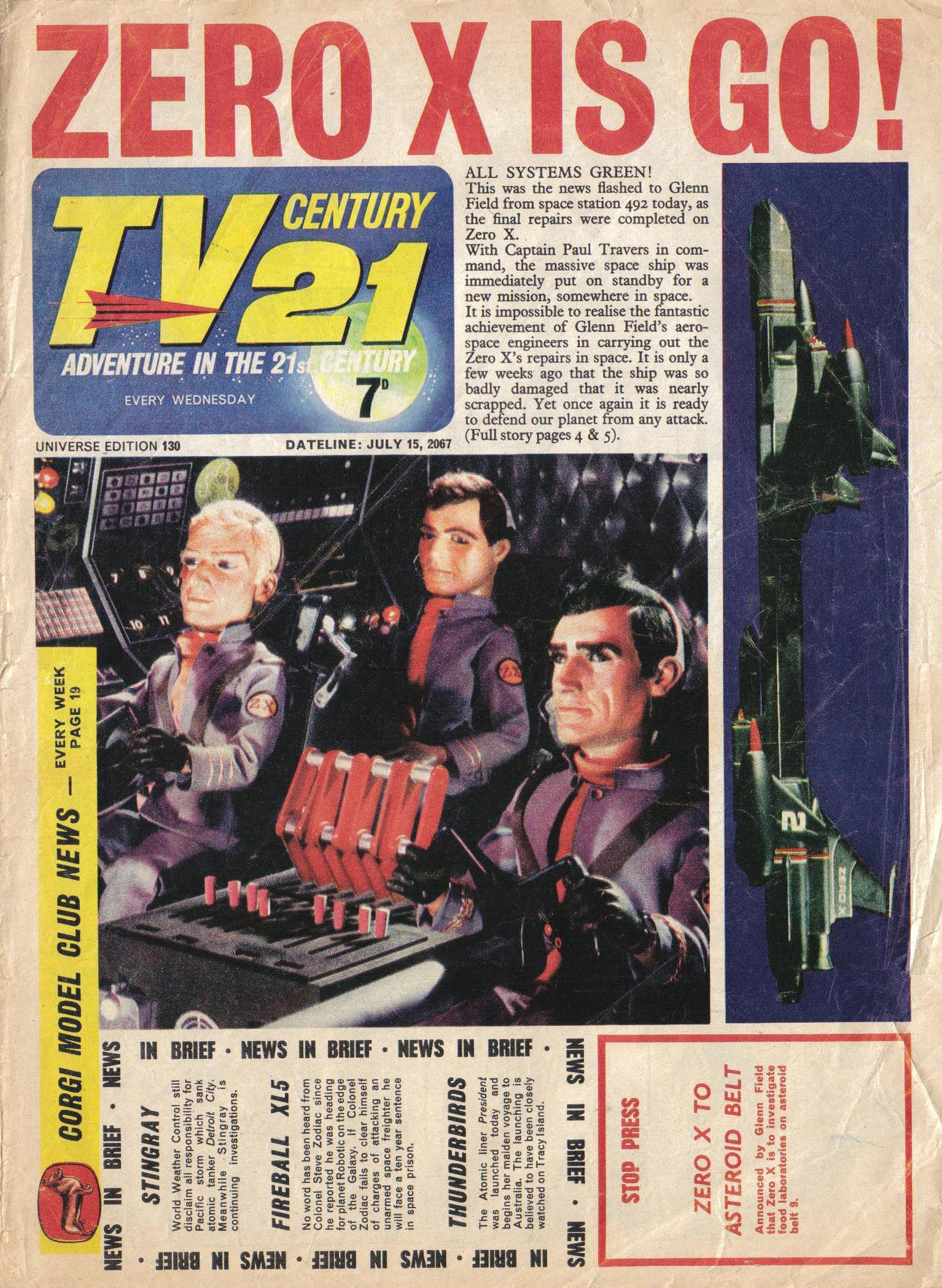 Read online TV Century 21 (TV 21) comic -  Issue #130 - 1