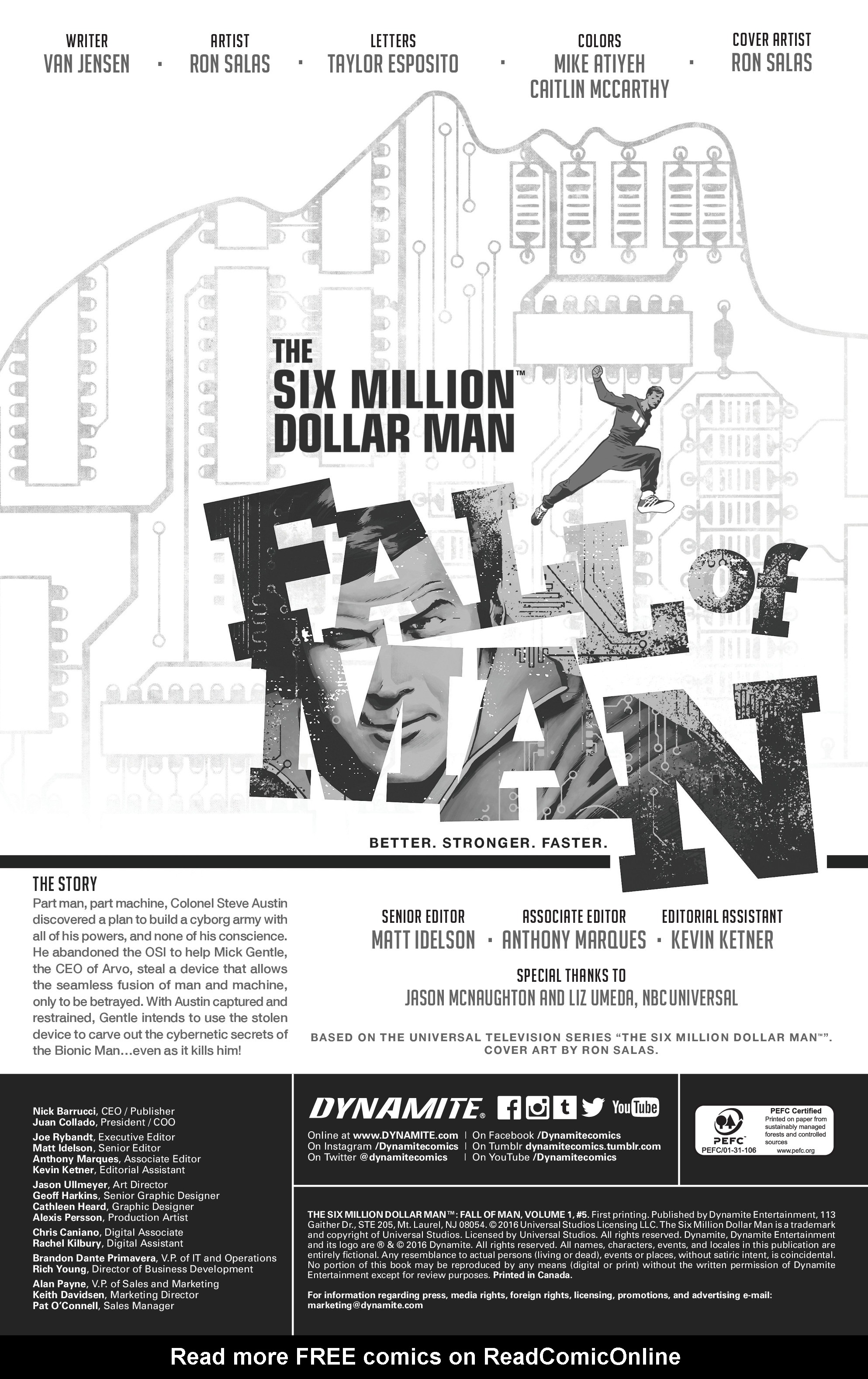 Read online The Six Million Dollar Man: Fall of Man comic -  Issue #5 - 2