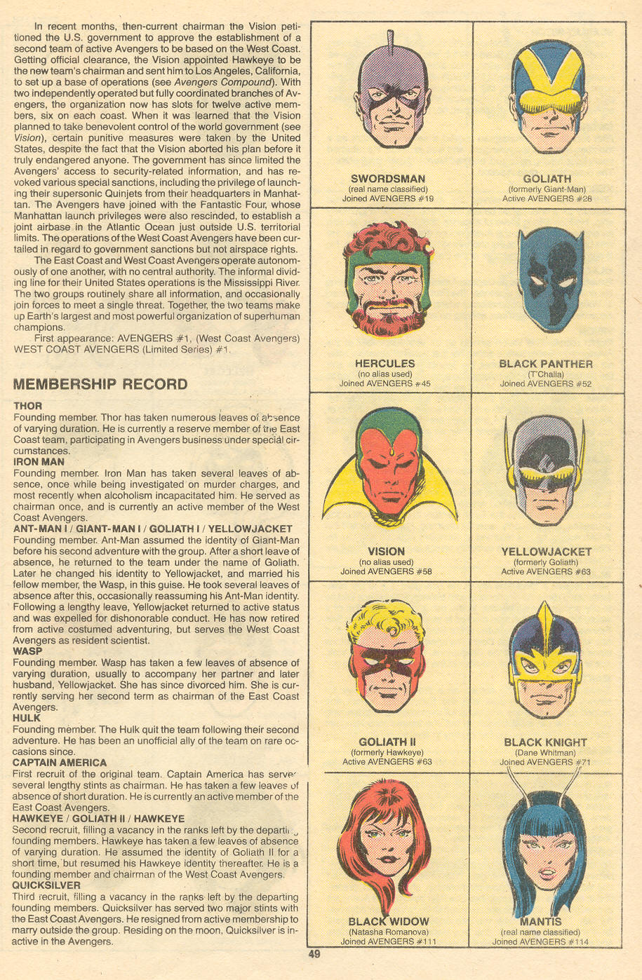 Read online The Official Handbook of the Marvel Universe Deluxe Edition comic -  Issue #1 - 51
