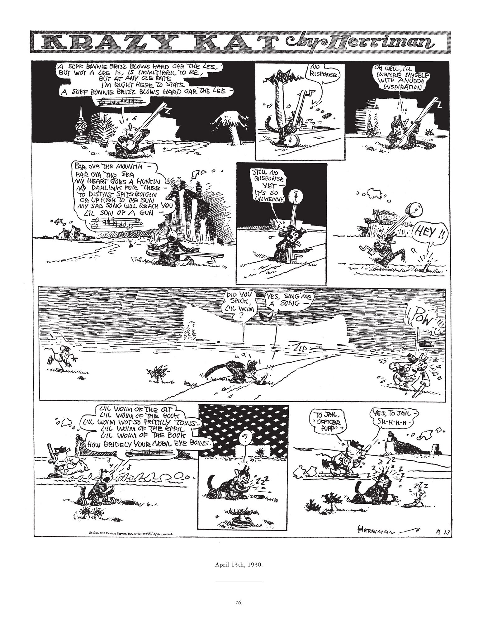 Read online Krazy & Ignatz comic -  Issue # TPB 6 - 74
