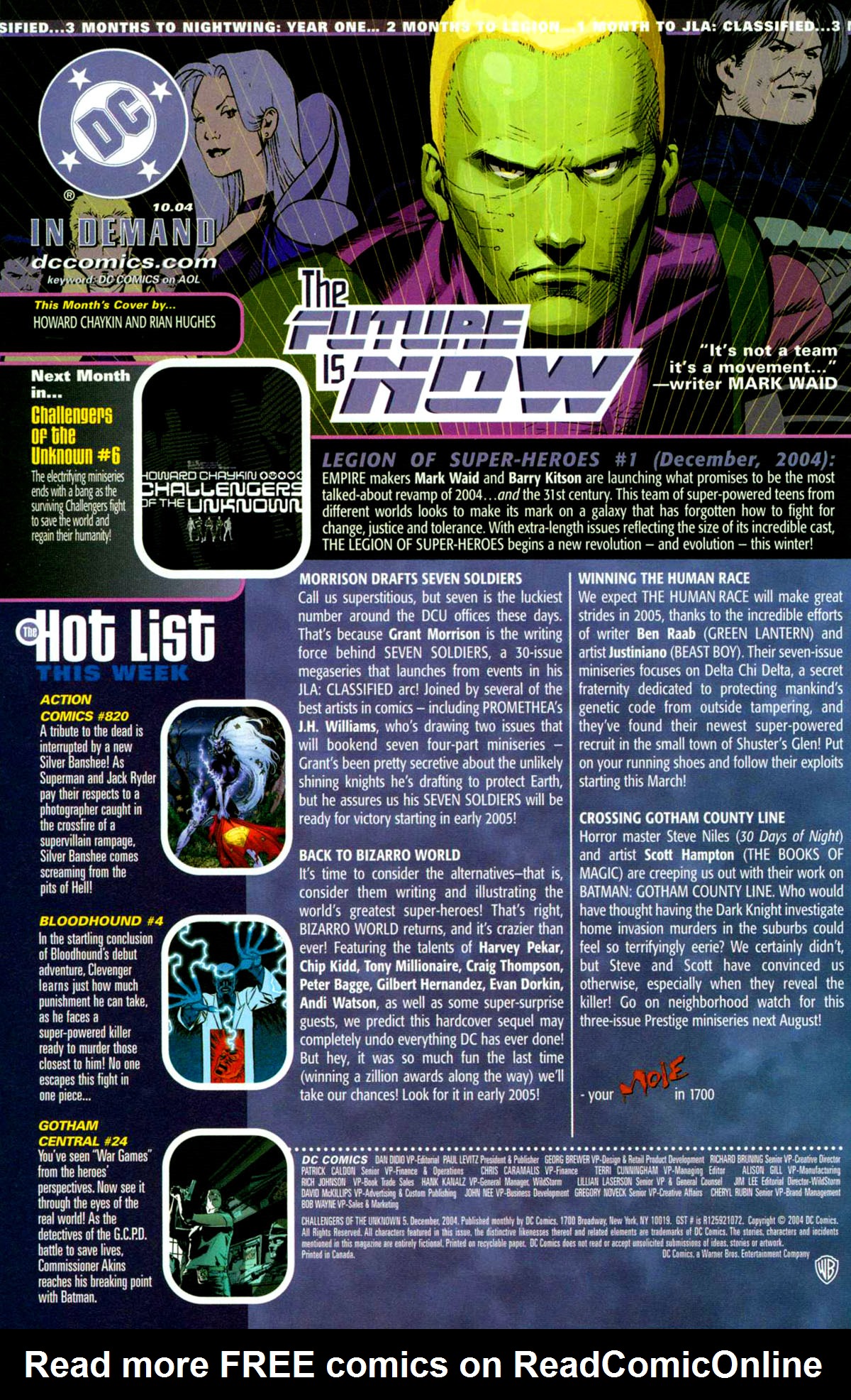 Read online Challengers of the Unknown (2004) comic -  Issue #5 - 22