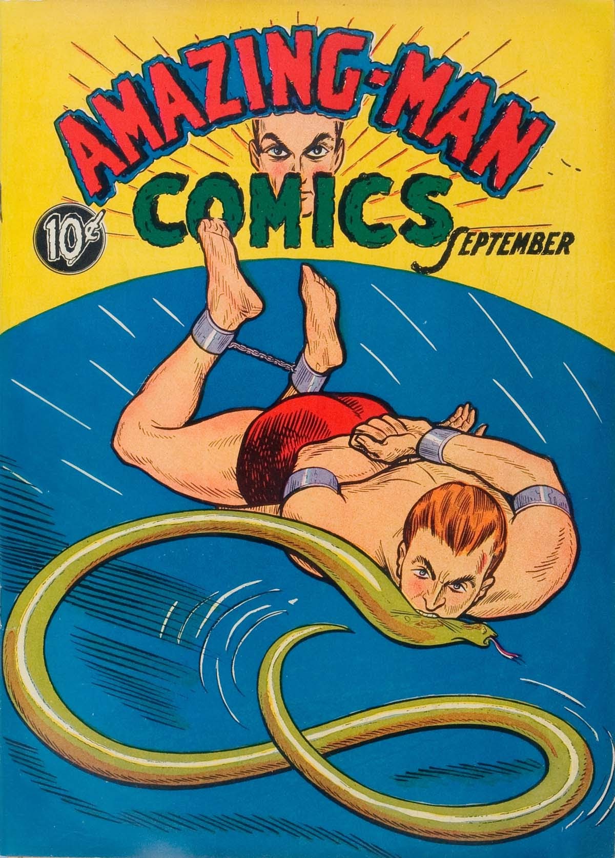 Read online Amazing Man Comics comic -  Issue #5 - 1