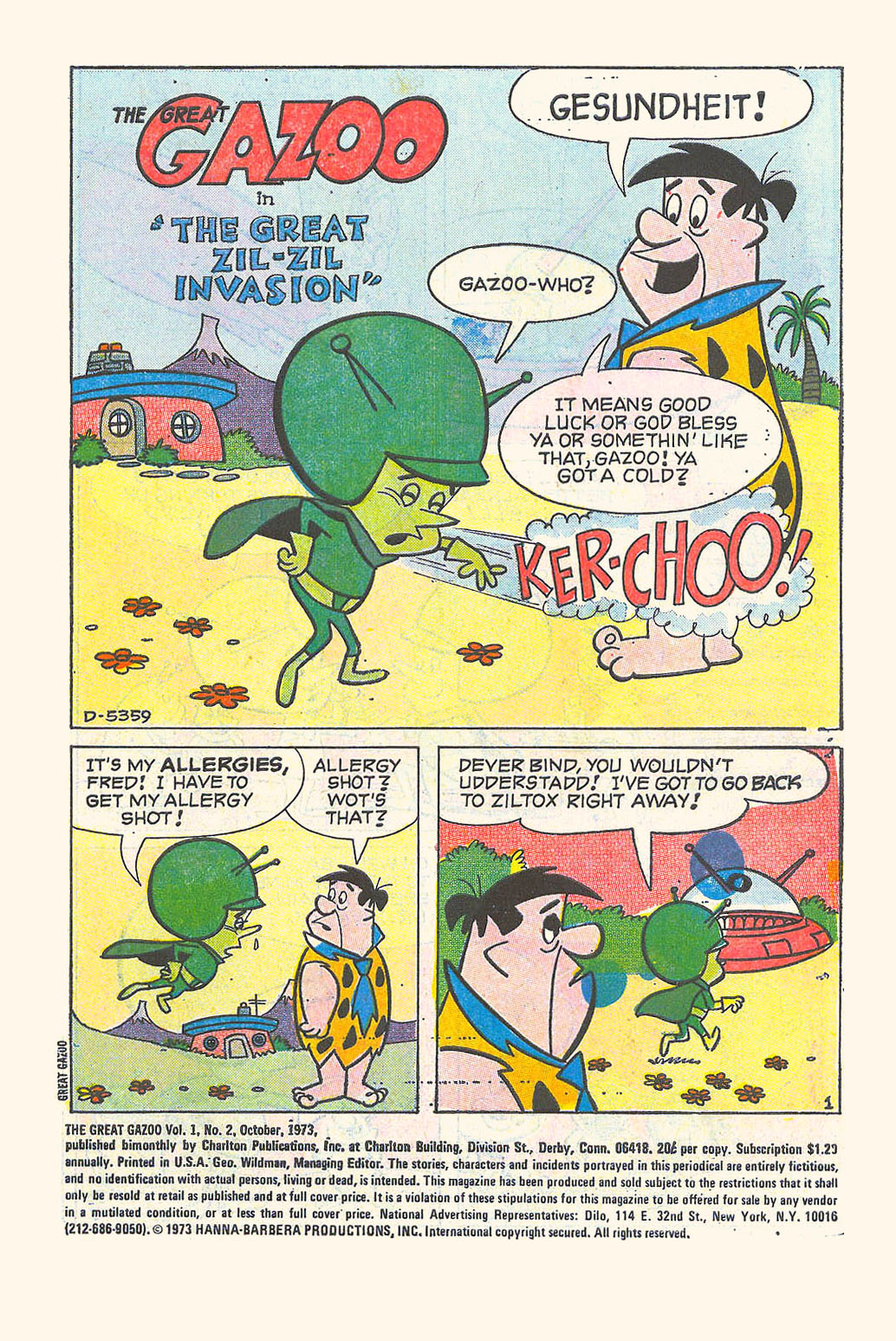 Read online Great Gazoo comic -  Issue #2 - 3