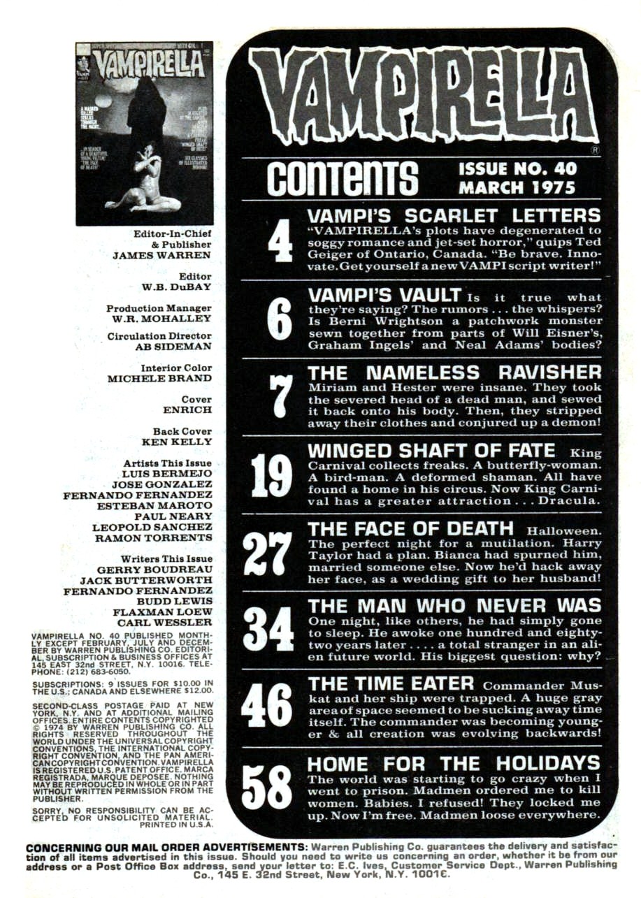 Read online Vampirella (1969) comic -  Issue #40 - 3