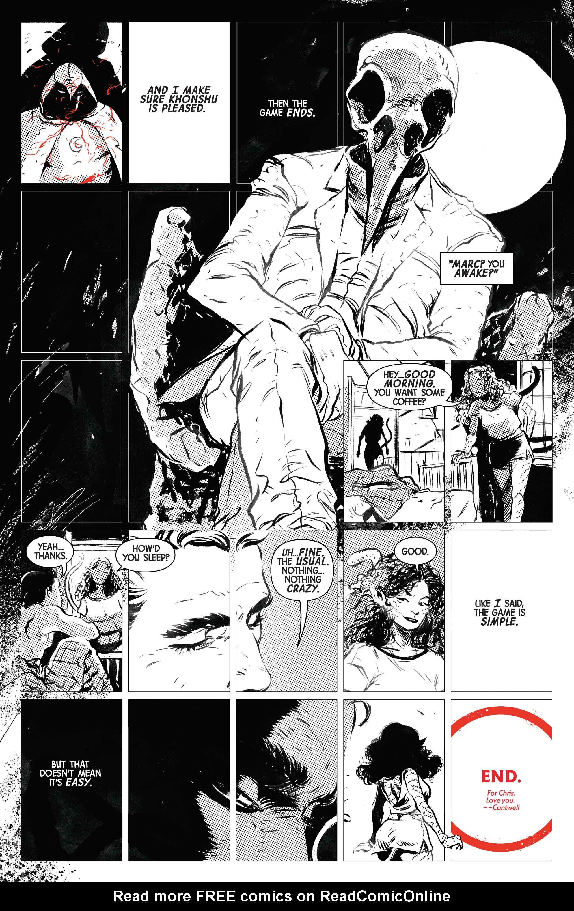 Read online Moon Knight: Black, White & Blood comic -  Issue #4 - 12