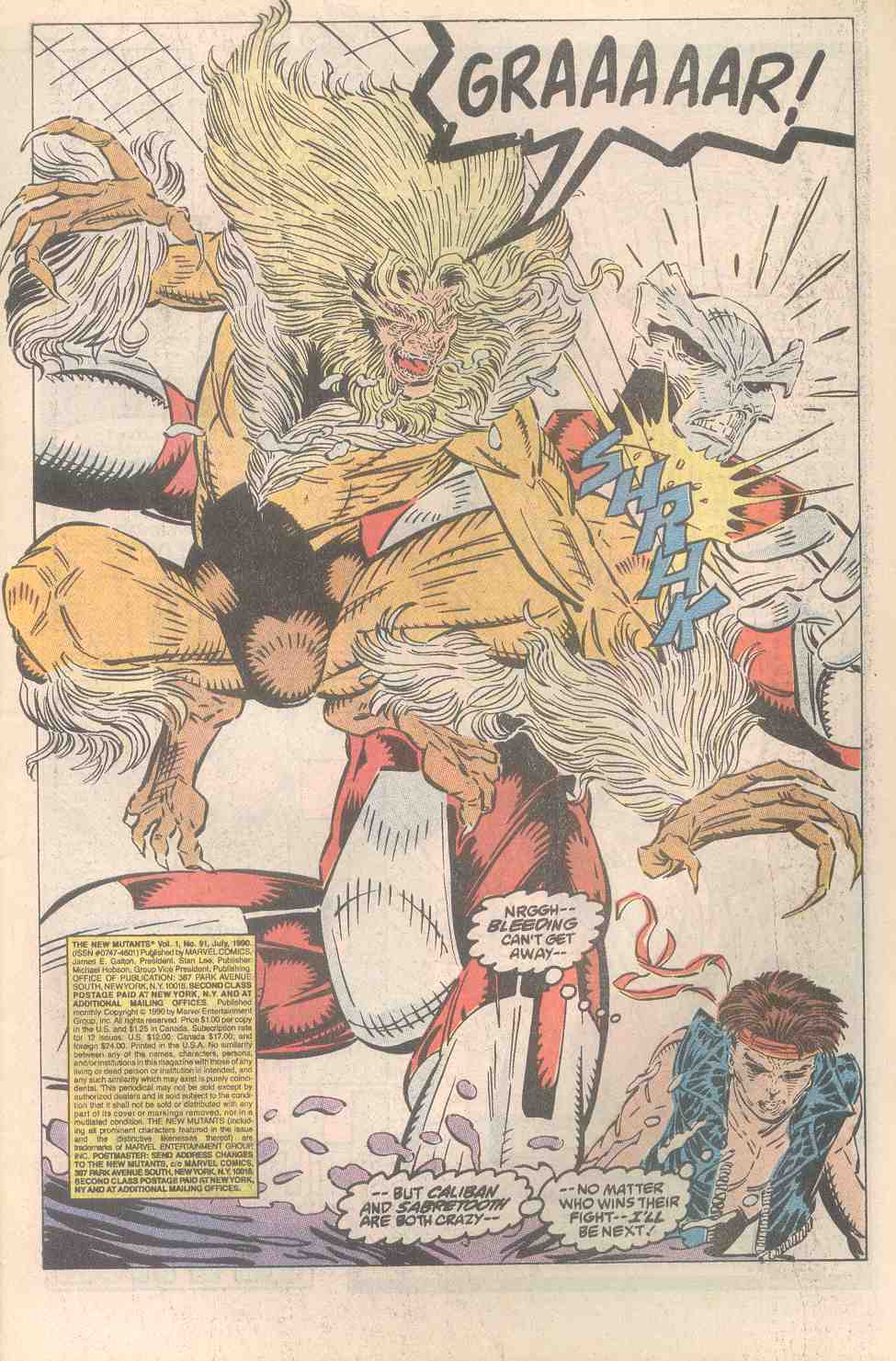 Read online The New Mutants comic -  Issue #91 - 2