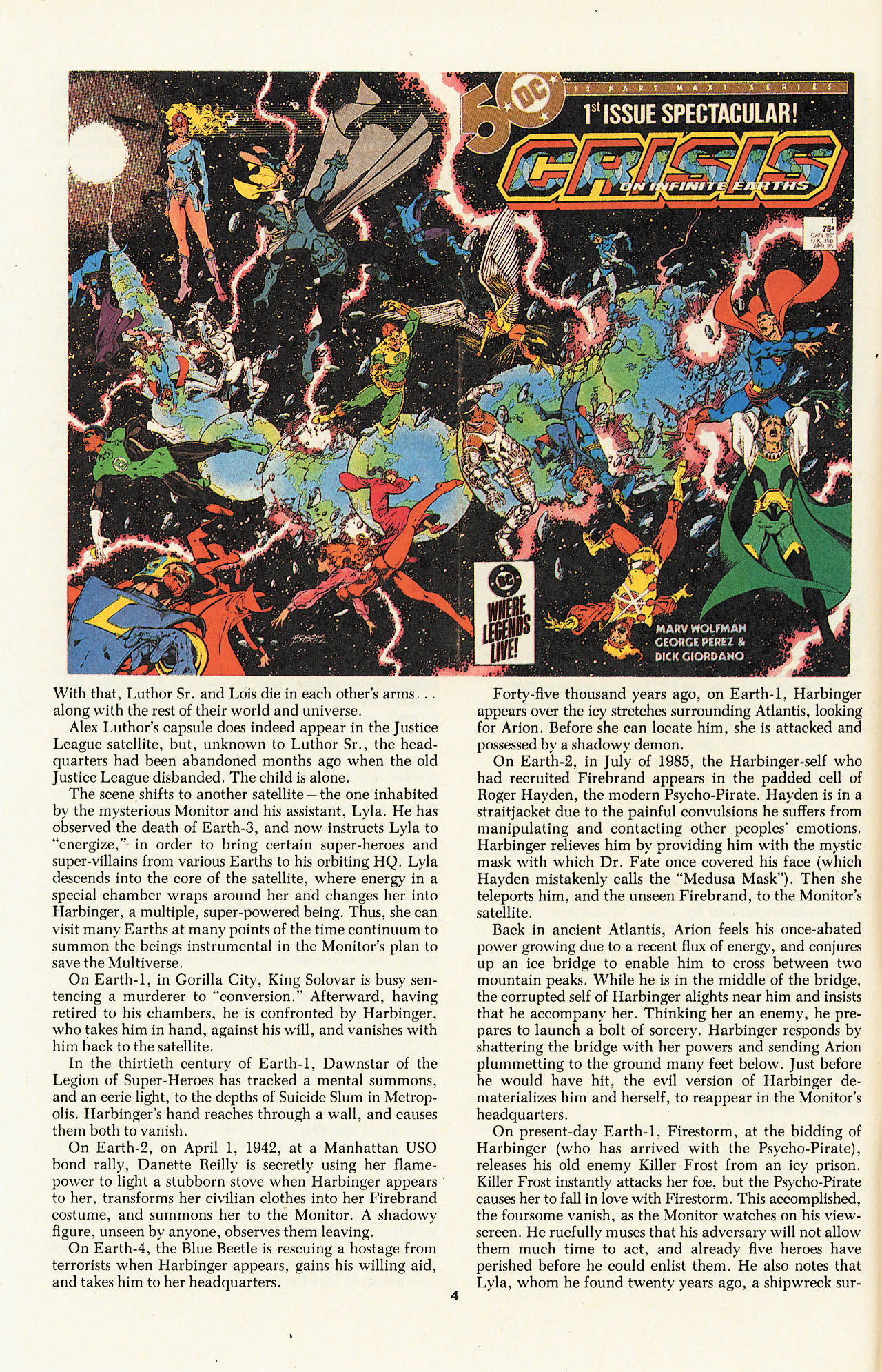 Read online The Official Crisis on Infinite Earths Index comic -  Issue # Full - 6