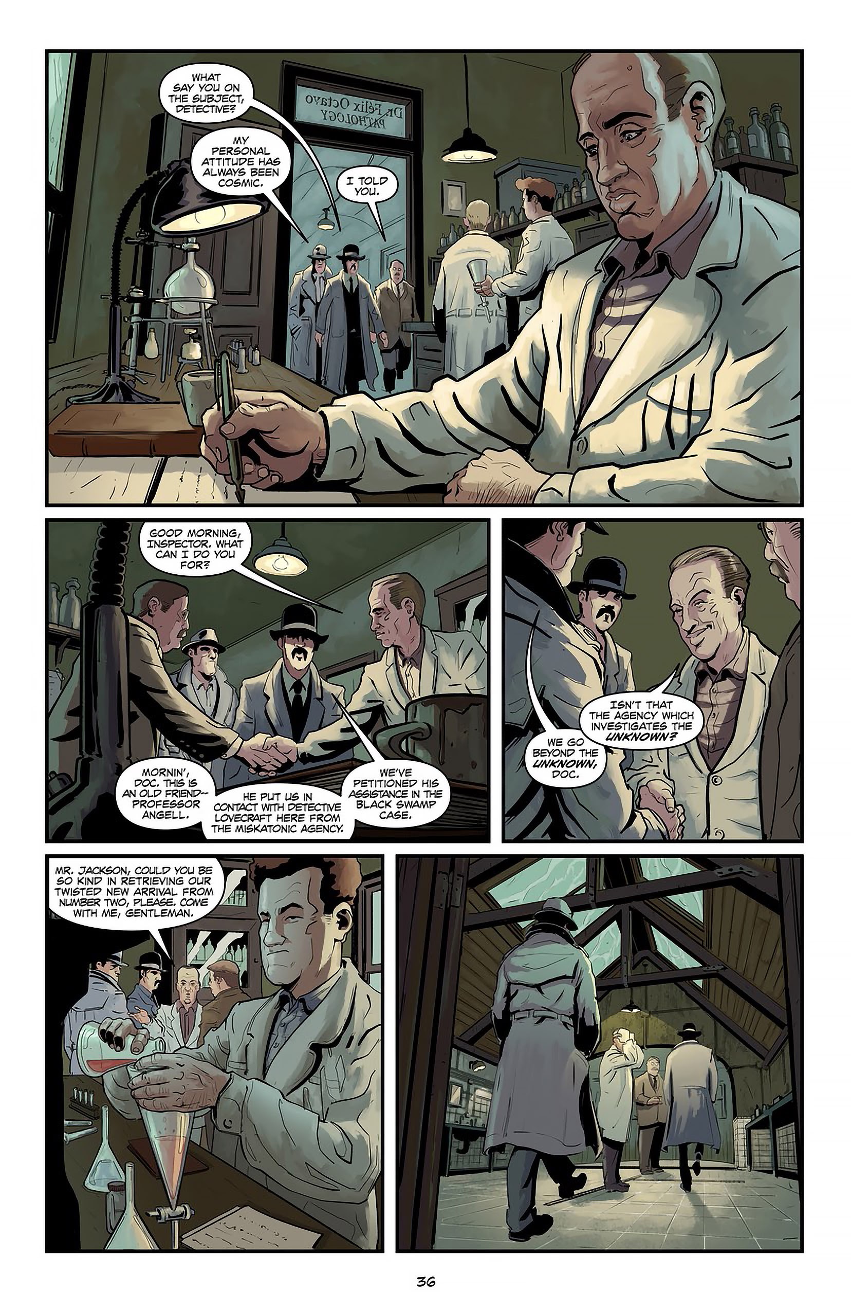 Read online Lovecraft P.I. - The Curious Case of ReAnimator comic -  Issue # TPB - 37