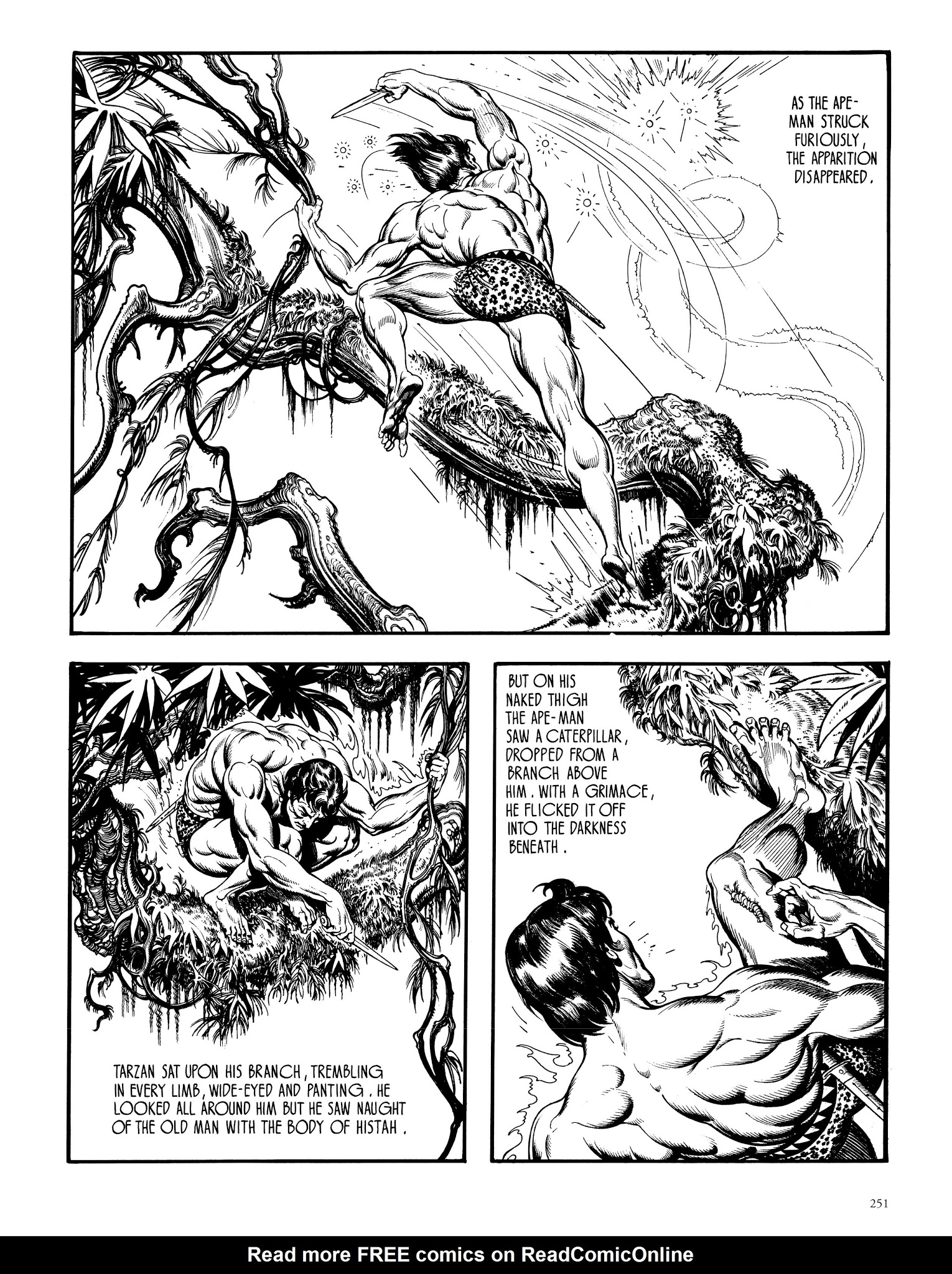 Read online Edgar Rice Burroughs' Tarzan: Burne Hogarth's Lord of the Jungle comic -  Issue # TPB - 250
