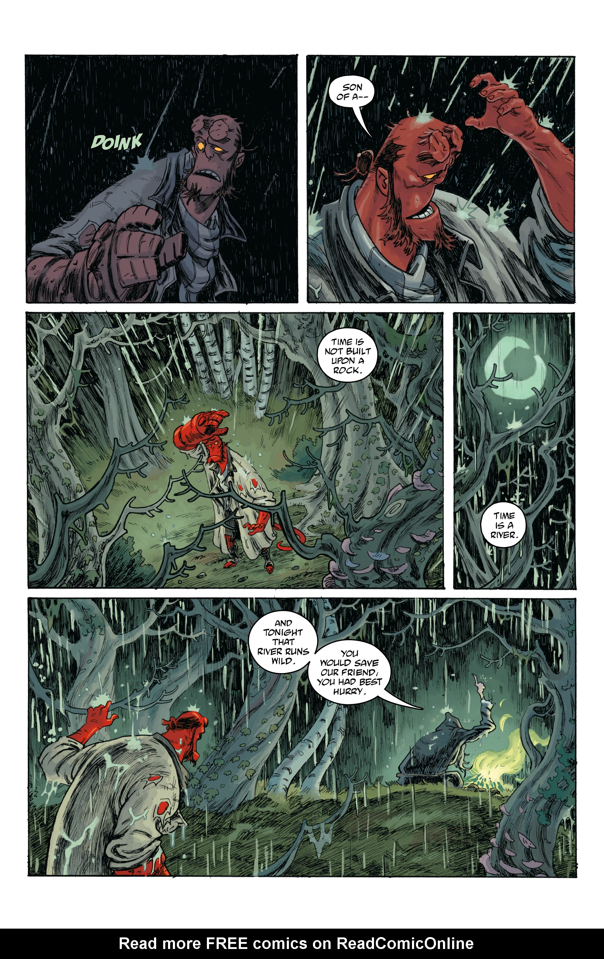 Read online Hellboy and the B.P.R.D.: Time is a River comic -  Issue # Full - 9