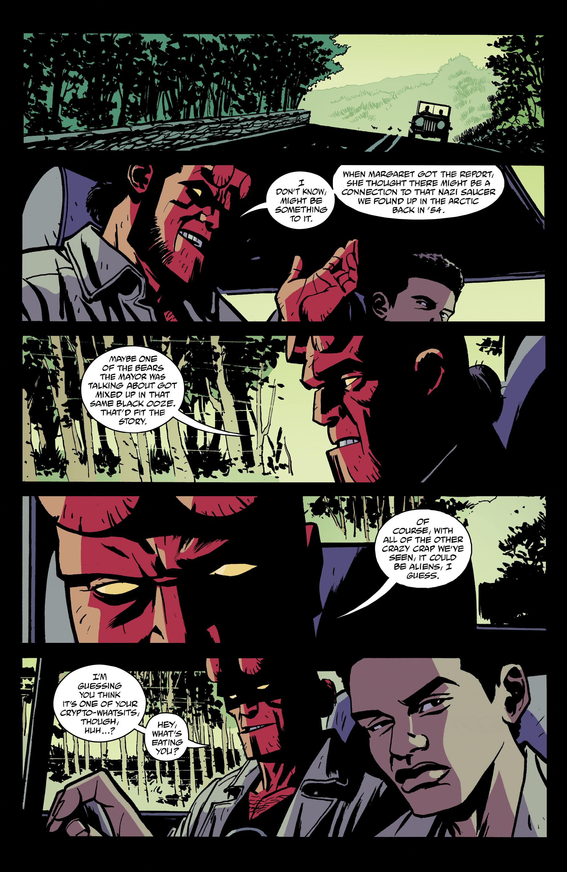 Read online Hellboy And The B.P.R.D.: 1957 - Falling Sky comic -  Issue # Full - 7