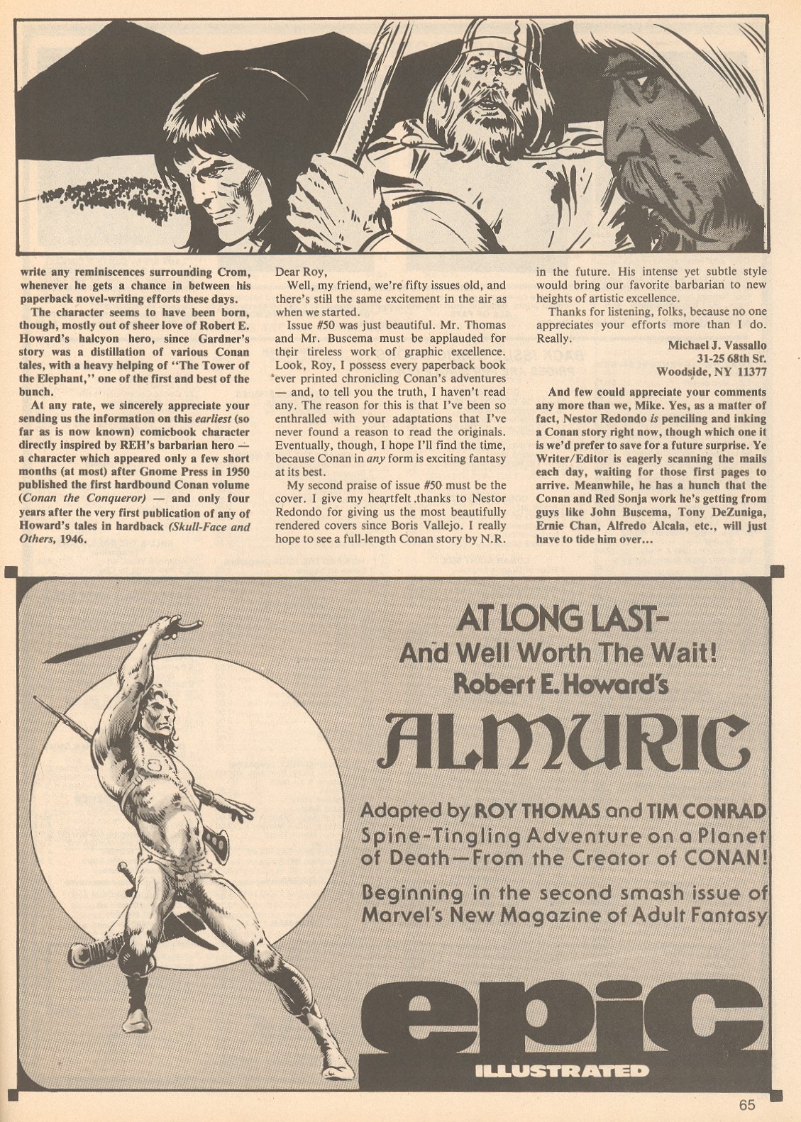 Read online The Savage Sword Of Conan comic -  Issue #54 - 65