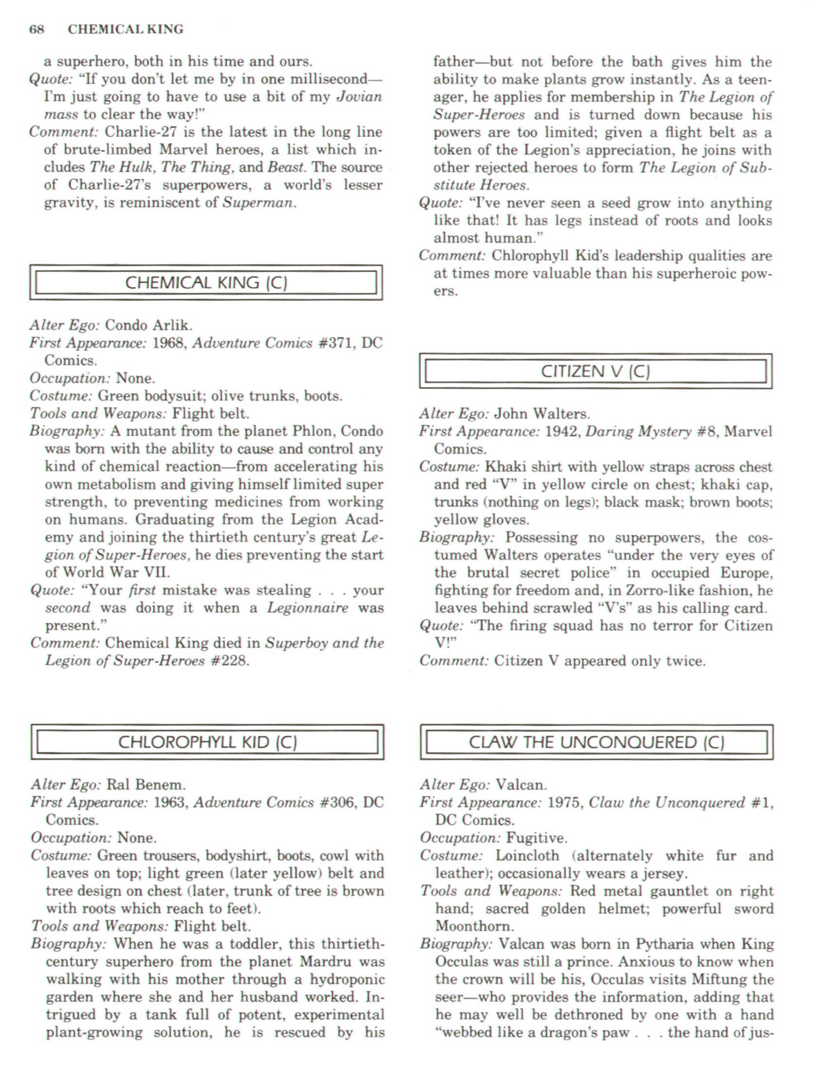 Read online The Encyclopedia of Superheroes comic -  Issue # TPB (Part 1) - 78