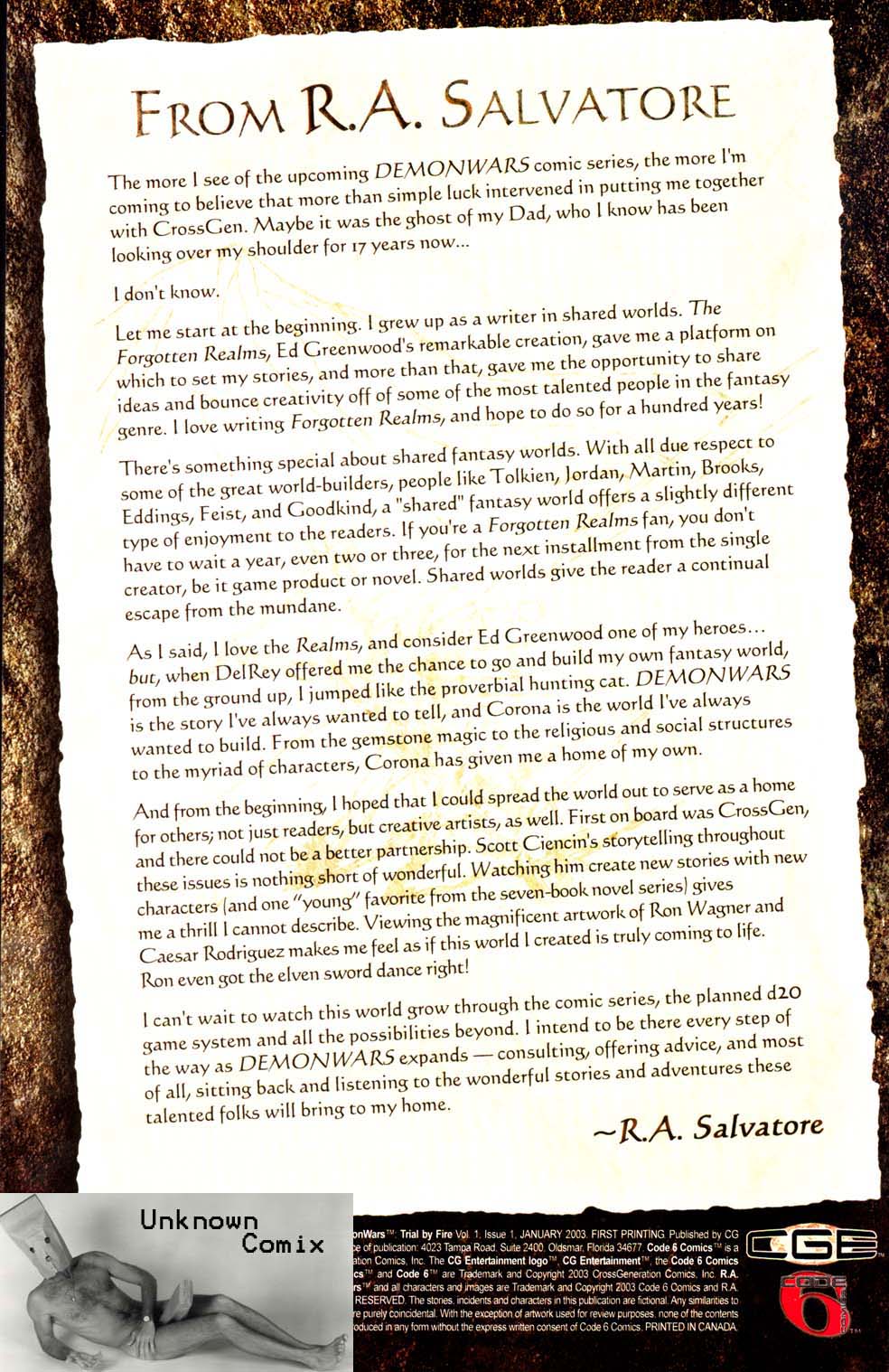 Read online R.A. Salvatore's DemonWars: Trial By Fire comic -  Issue #1 - 2