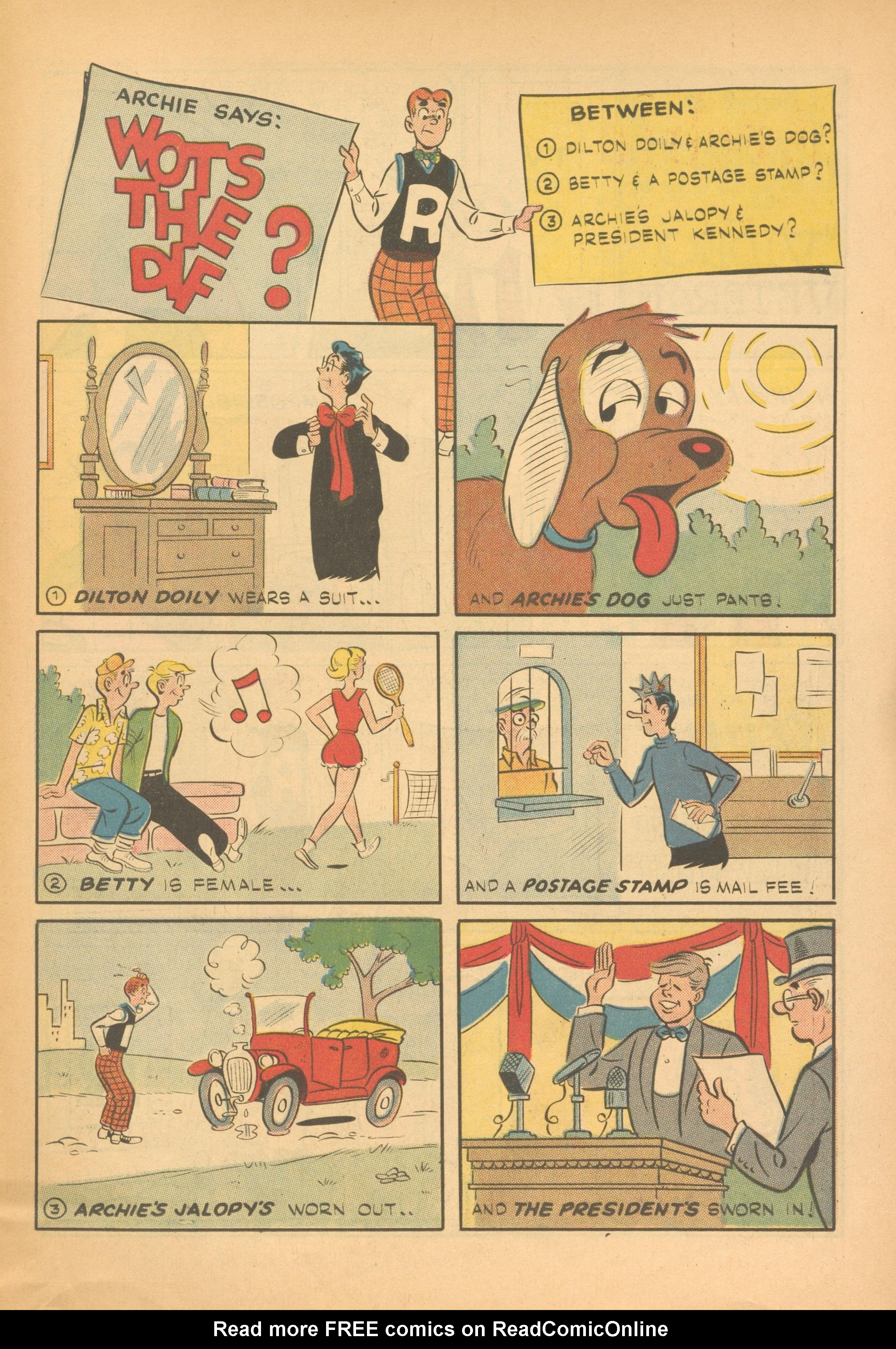 Read online Archie's Joke Book Magazine comic -  Issue #55 - 31