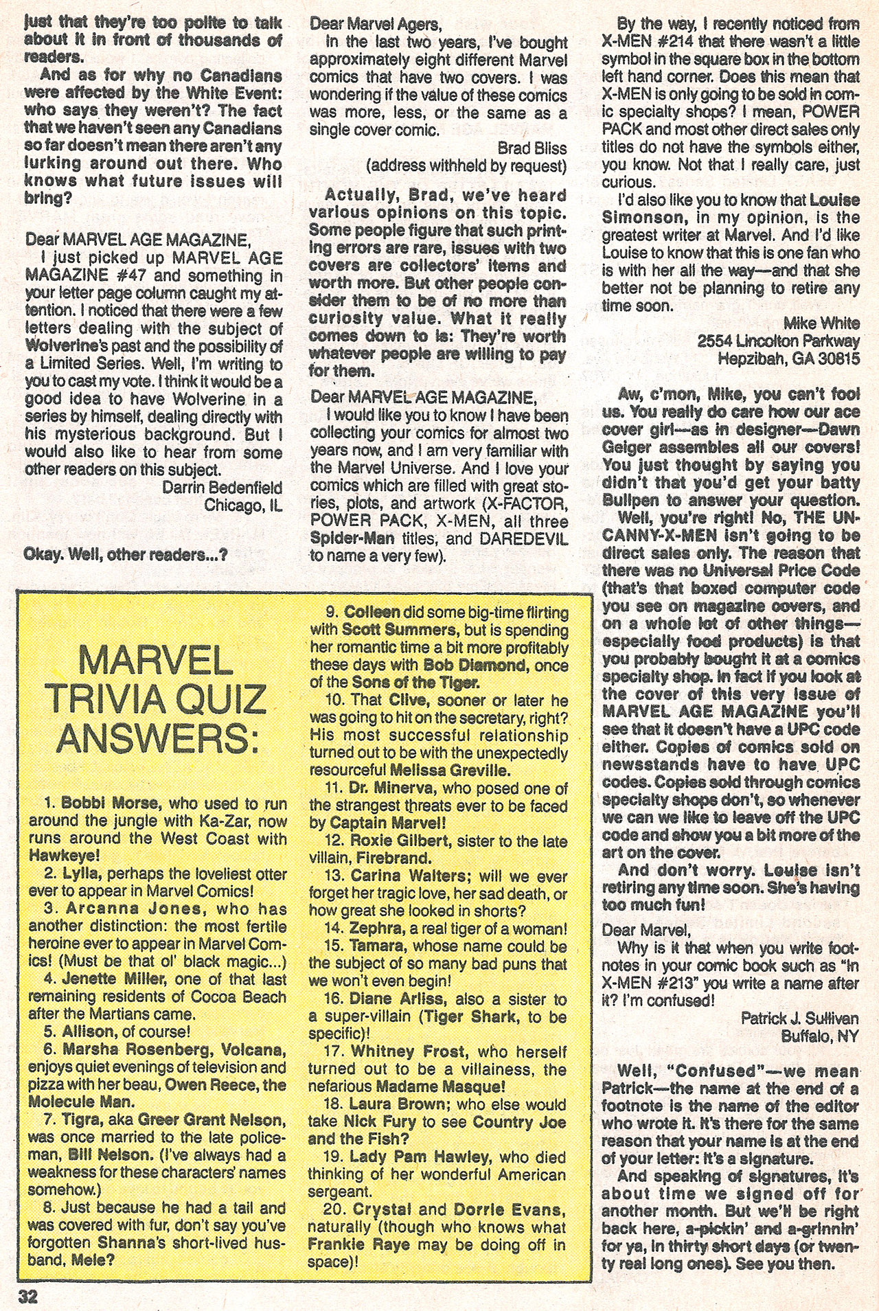 Read online Marvel Age comic -  Issue #52 - 33