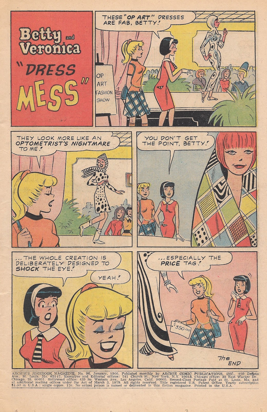 Archie's Joke Book Magazine 96 Page 3