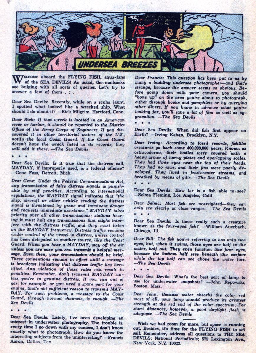 Read online Sea Devils comic -  Issue #24 - 27