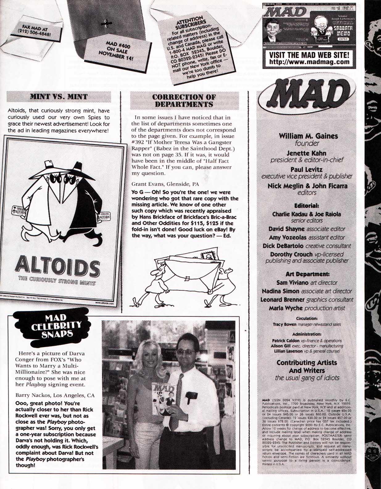 Read online MAD comic -  Issue #399 - 7