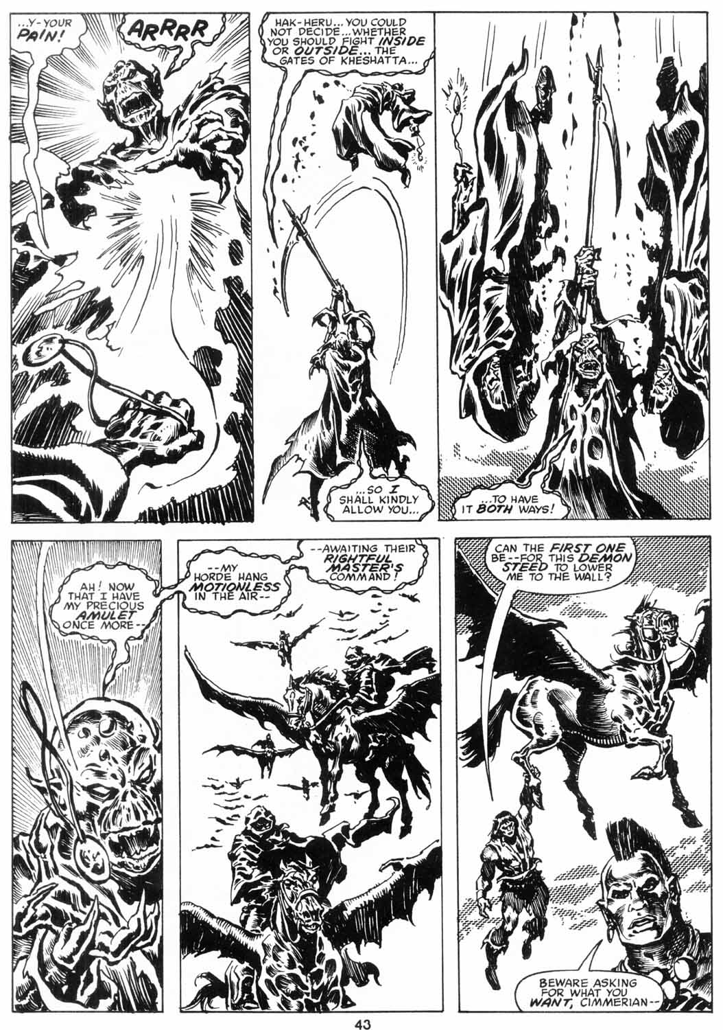 Read online The Savage Sword Of Conan comic -  Issue #206 - 44