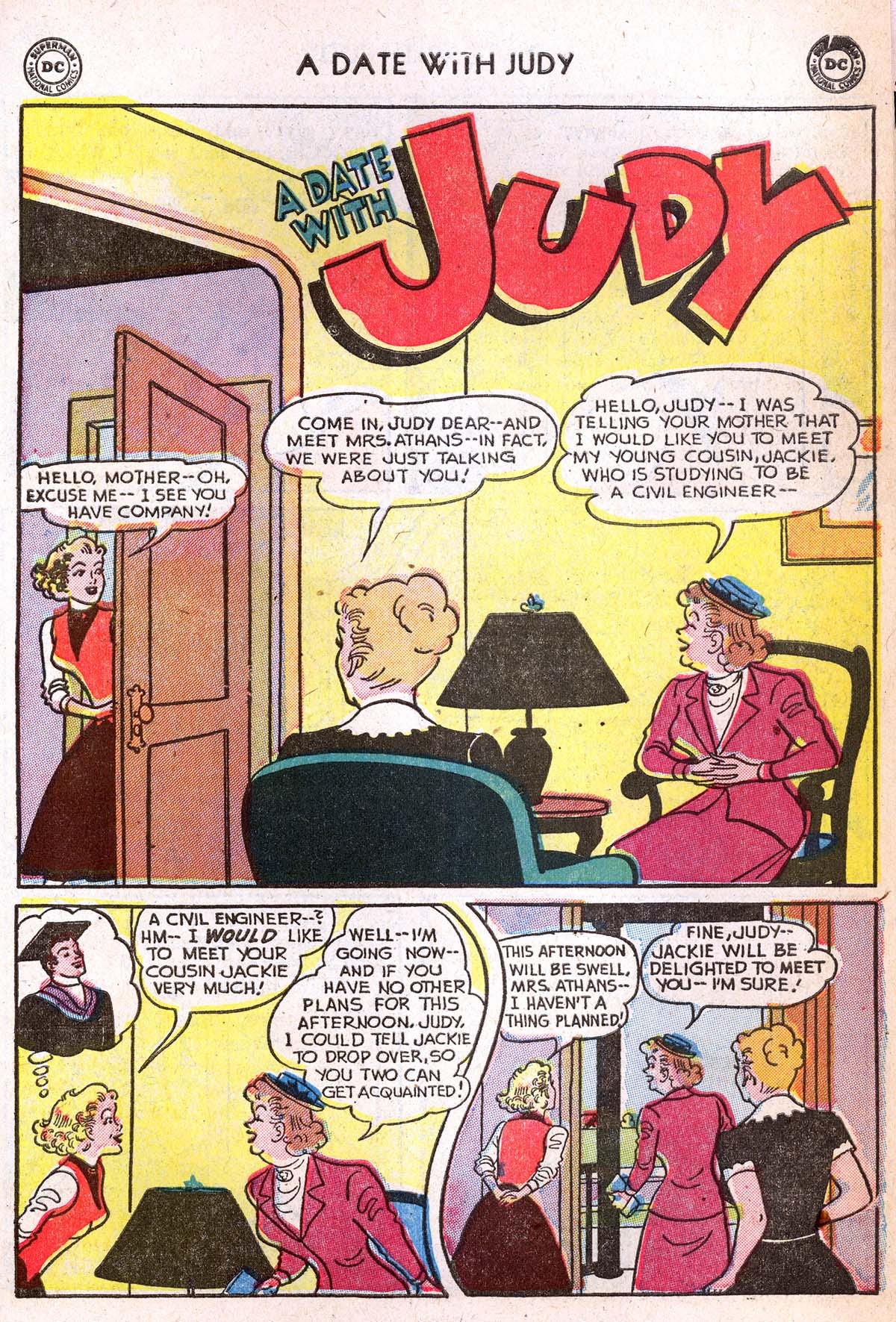 Read online A Date with Judy comic -  Issue #33 - 35