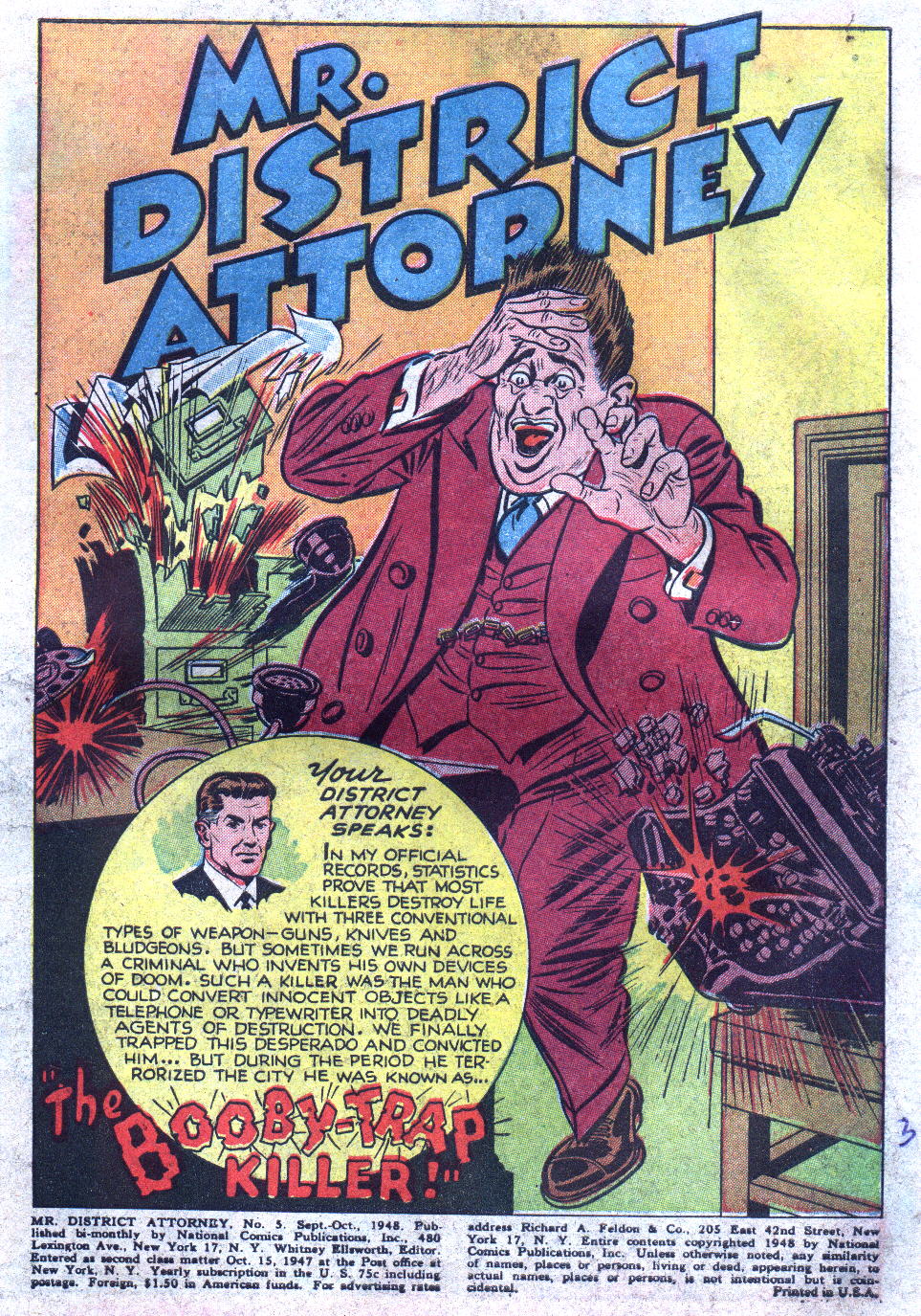 Read online Mr. District Attorney comic -  Issue #5 - 3
