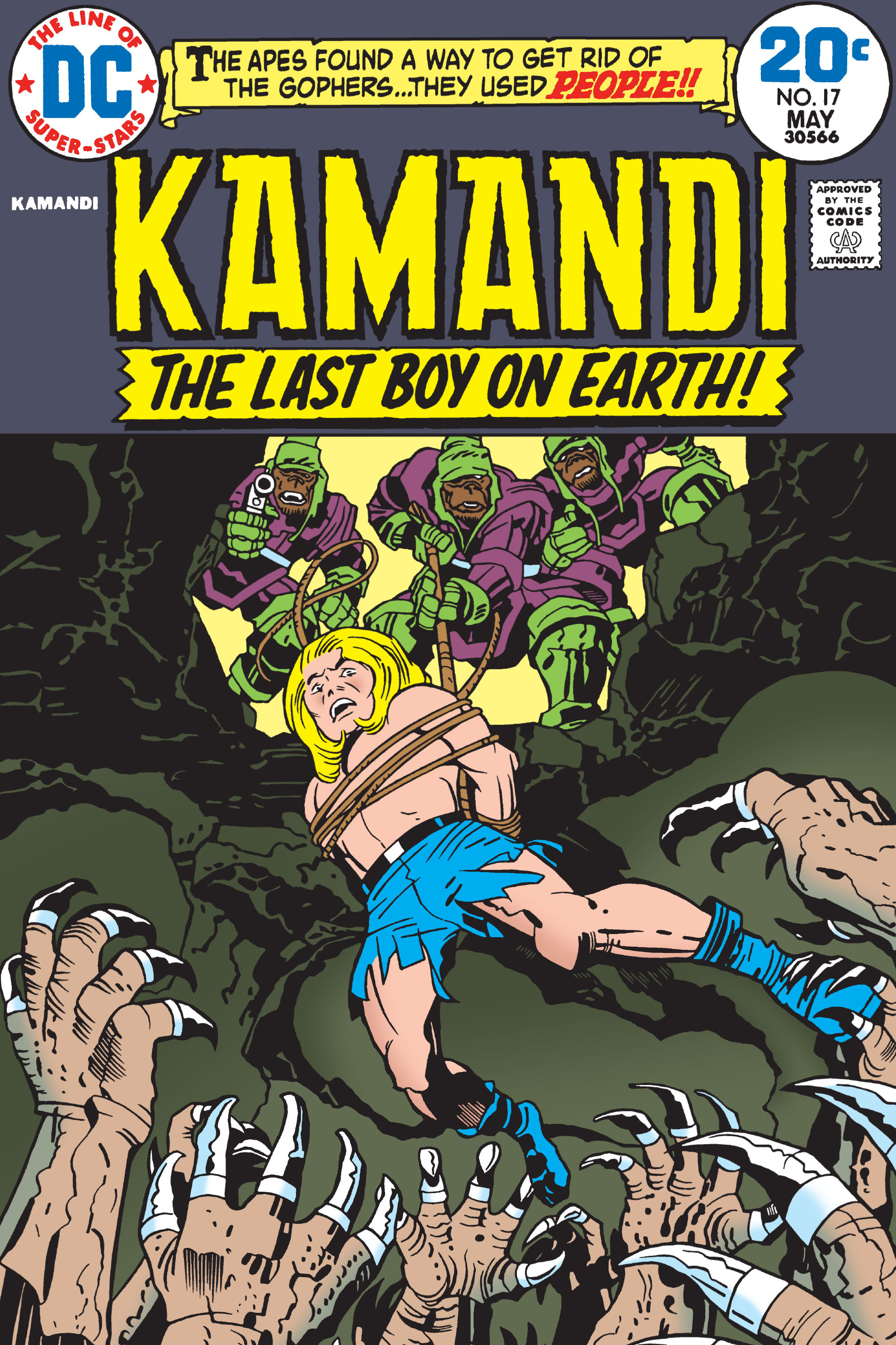 Read online Kamandi, The Last Boy On Earth comic -  Issue #17 - 1