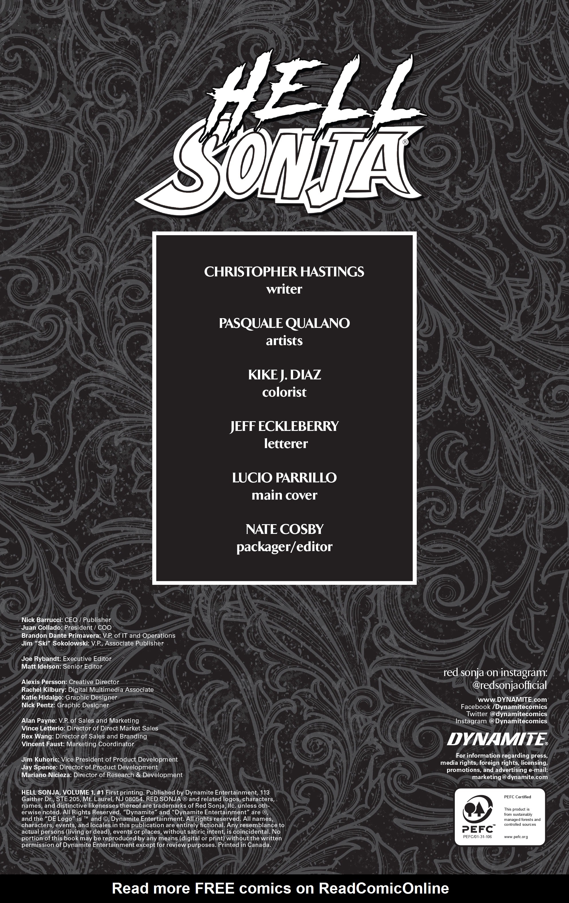 Read online Hell Sonja comic -  Issue #1 - 6