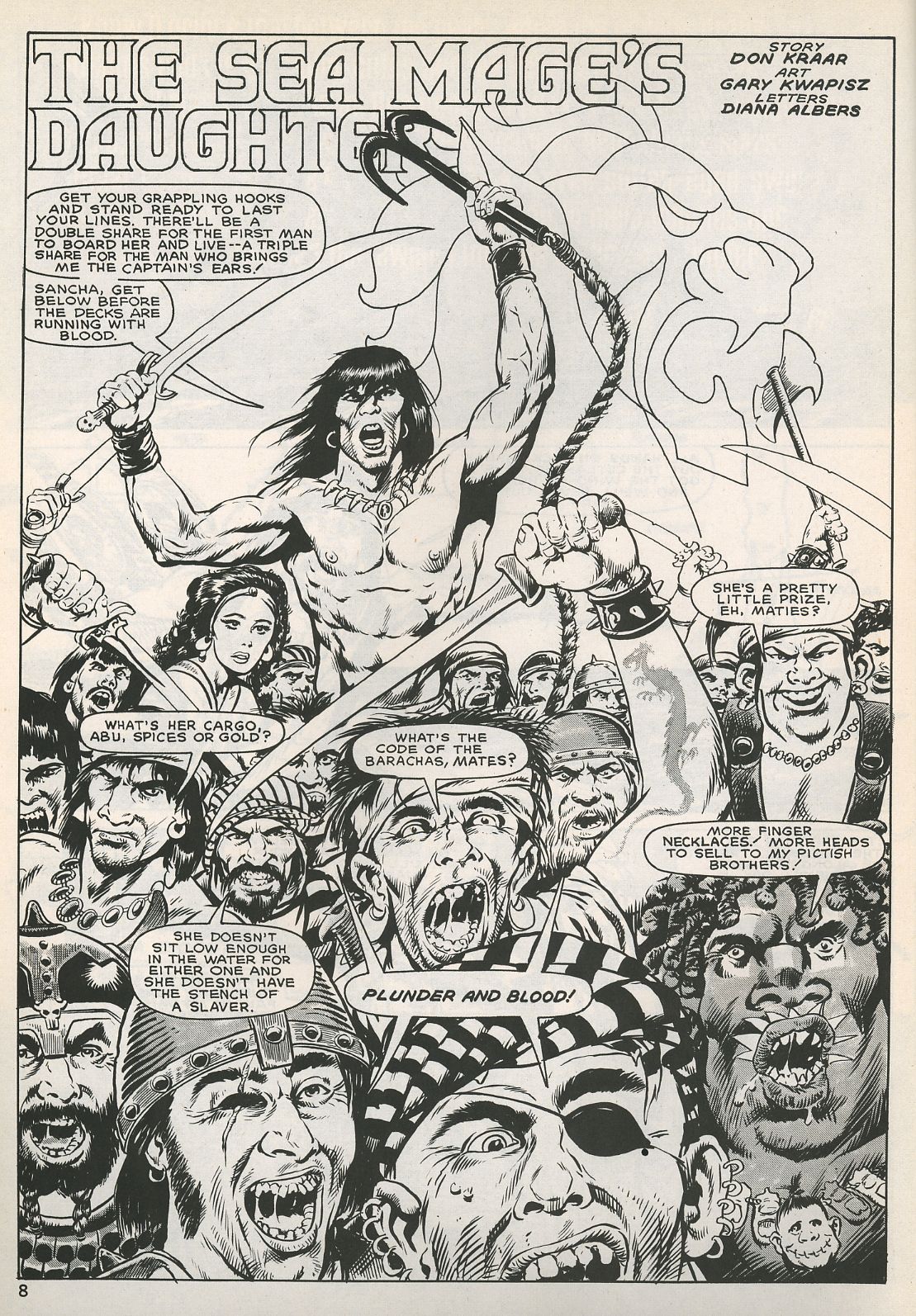 Read online The Savage Sword Of Conan comic -  Issue #129 - 8