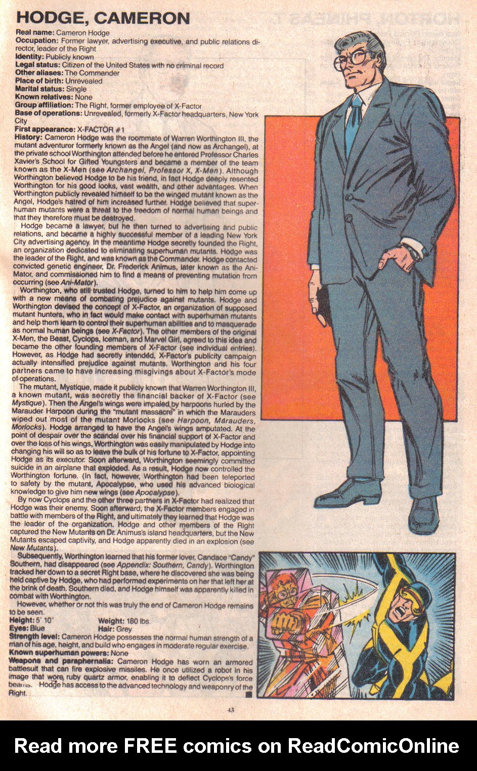 Read online The Official Handbook of the Marvel Universe: Update '89 comic -  Issue #3 - 45