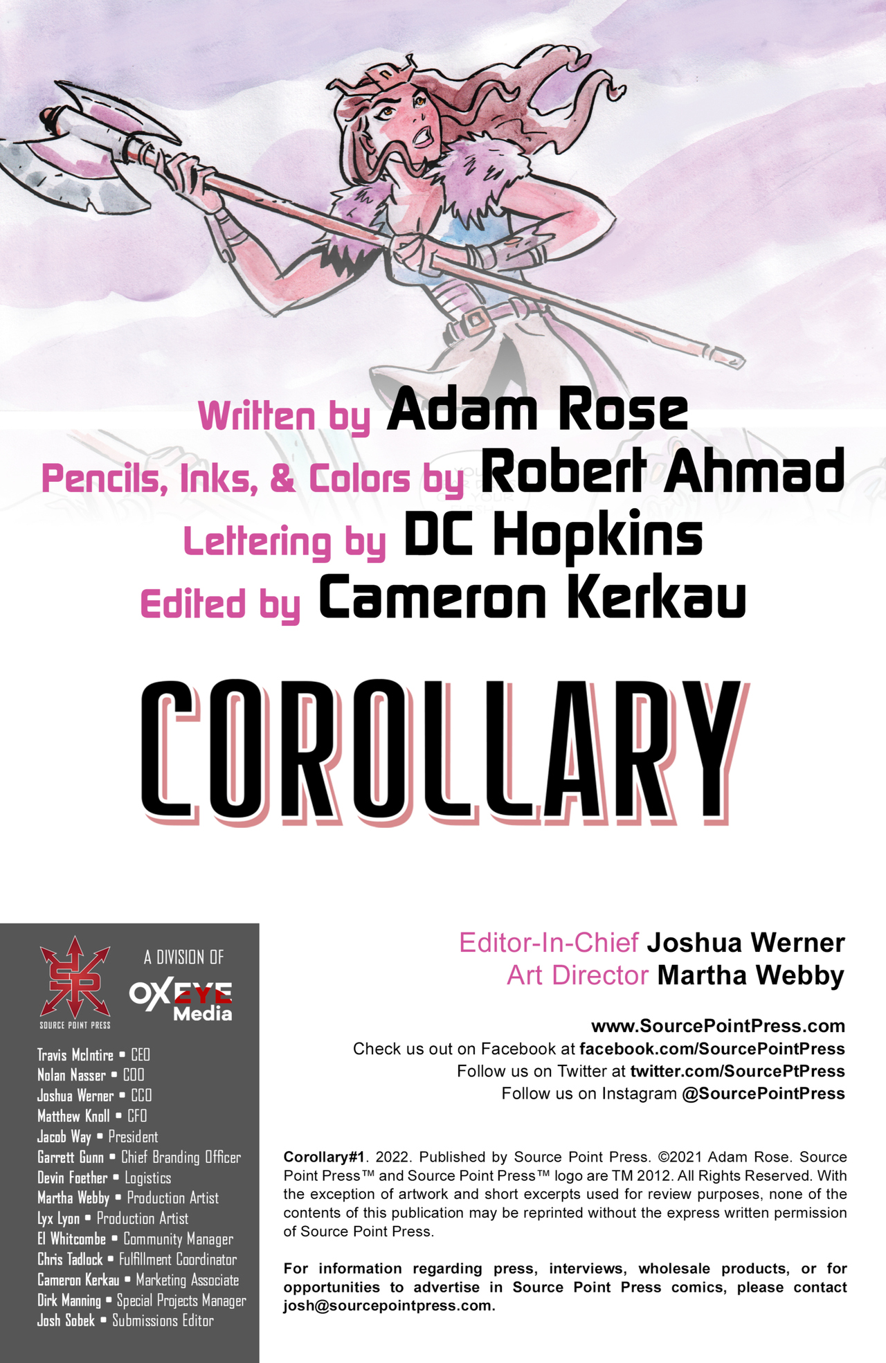 Read online Corollary comic -  Issue #1 - 2
