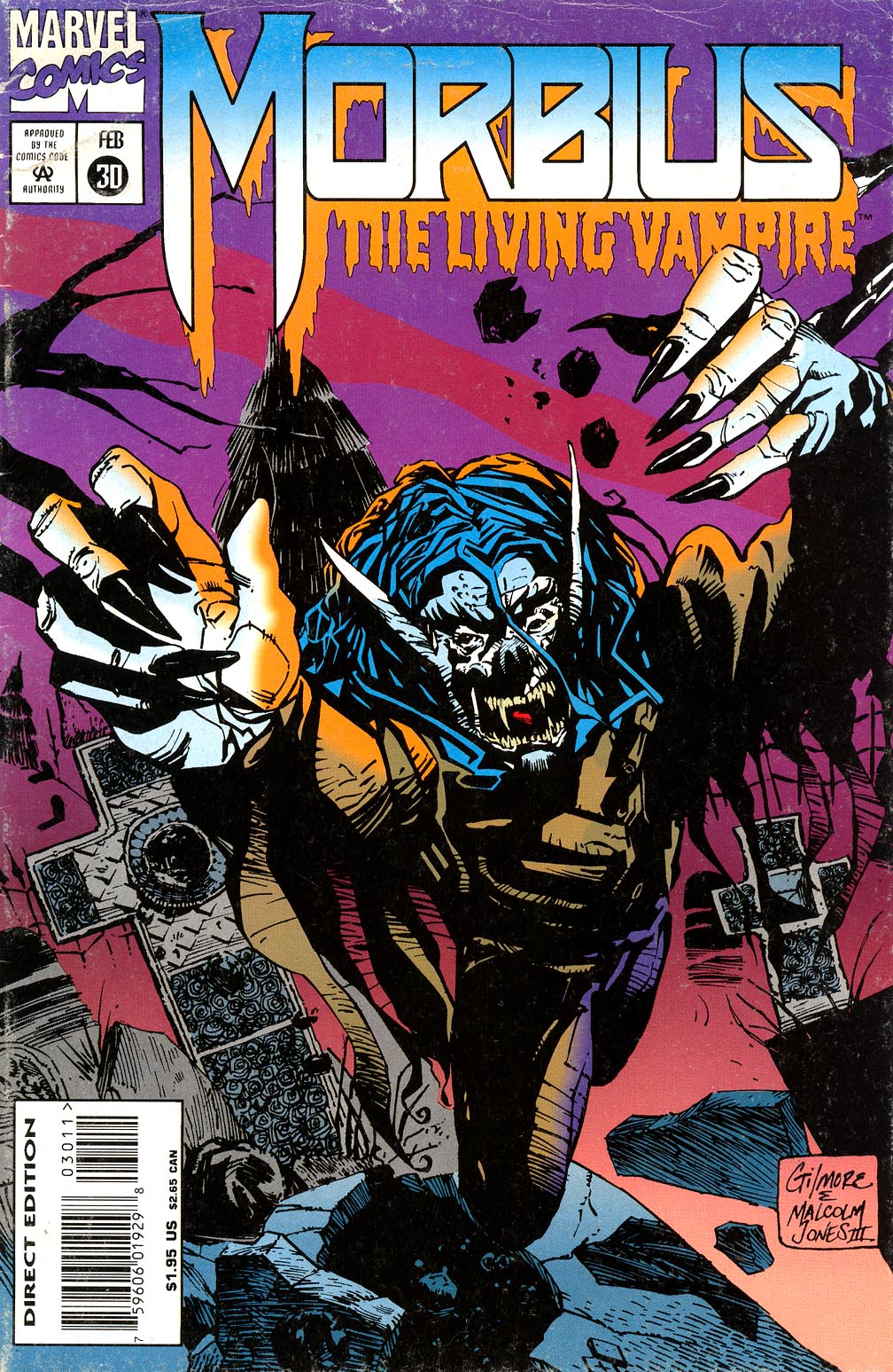 Read online Morbius: The Living Vampire (1992) comic -  Issue #30 - 1