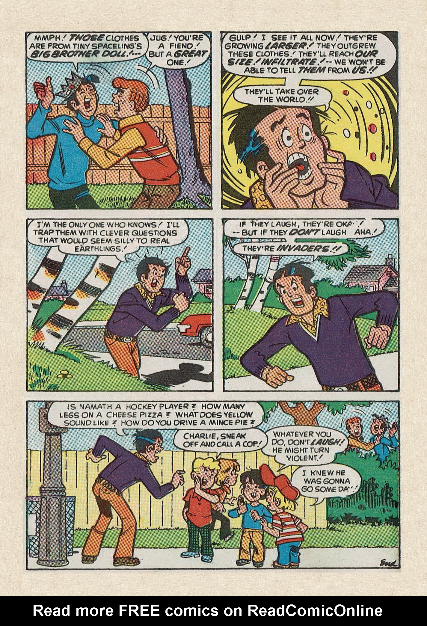 Read online Jughead Jones Comics Digest comic -  Issue #60 - 96