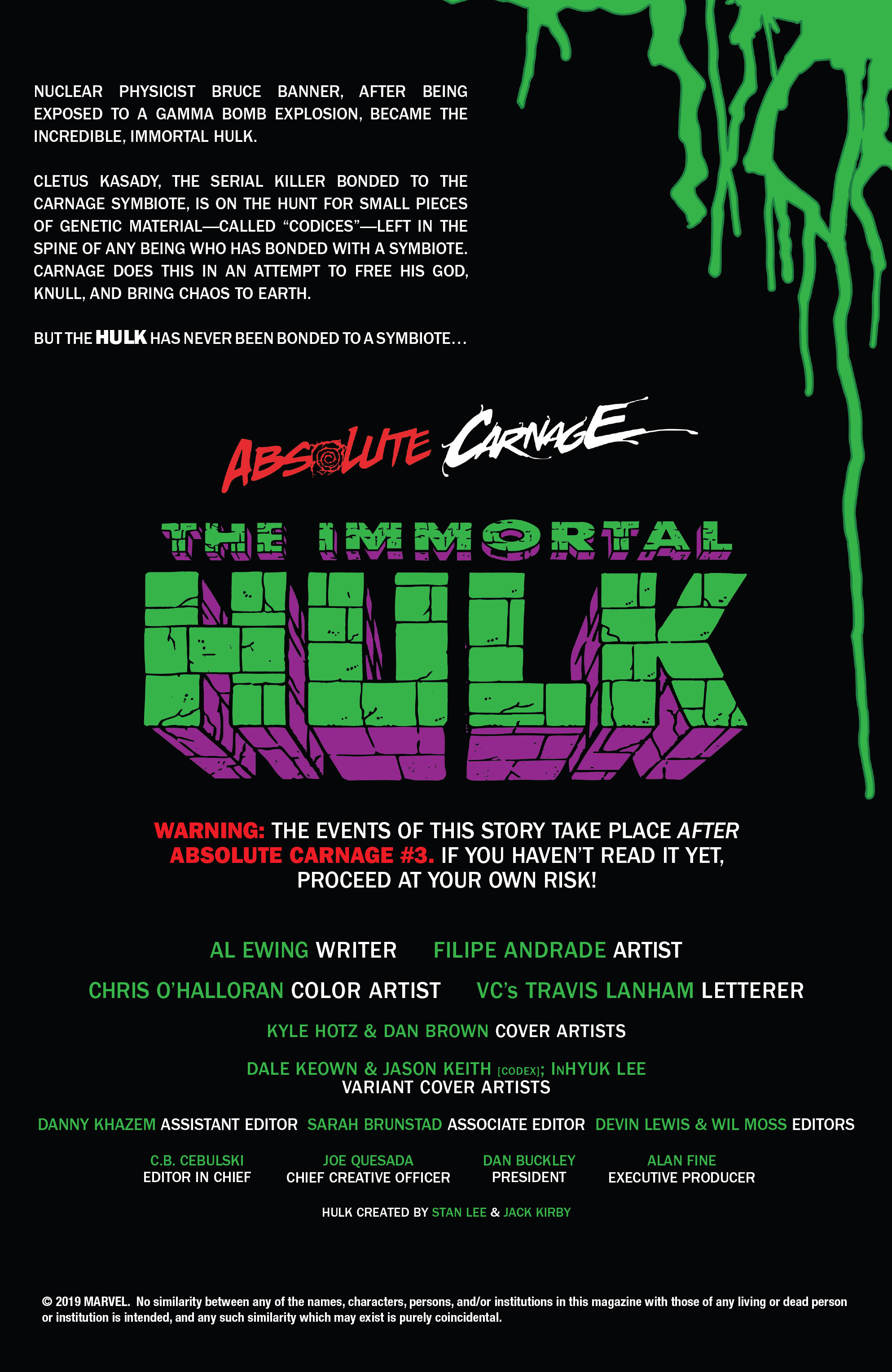 Read online Absolute Carnage: Immortal Hulk comic -  Issue # Full - 2