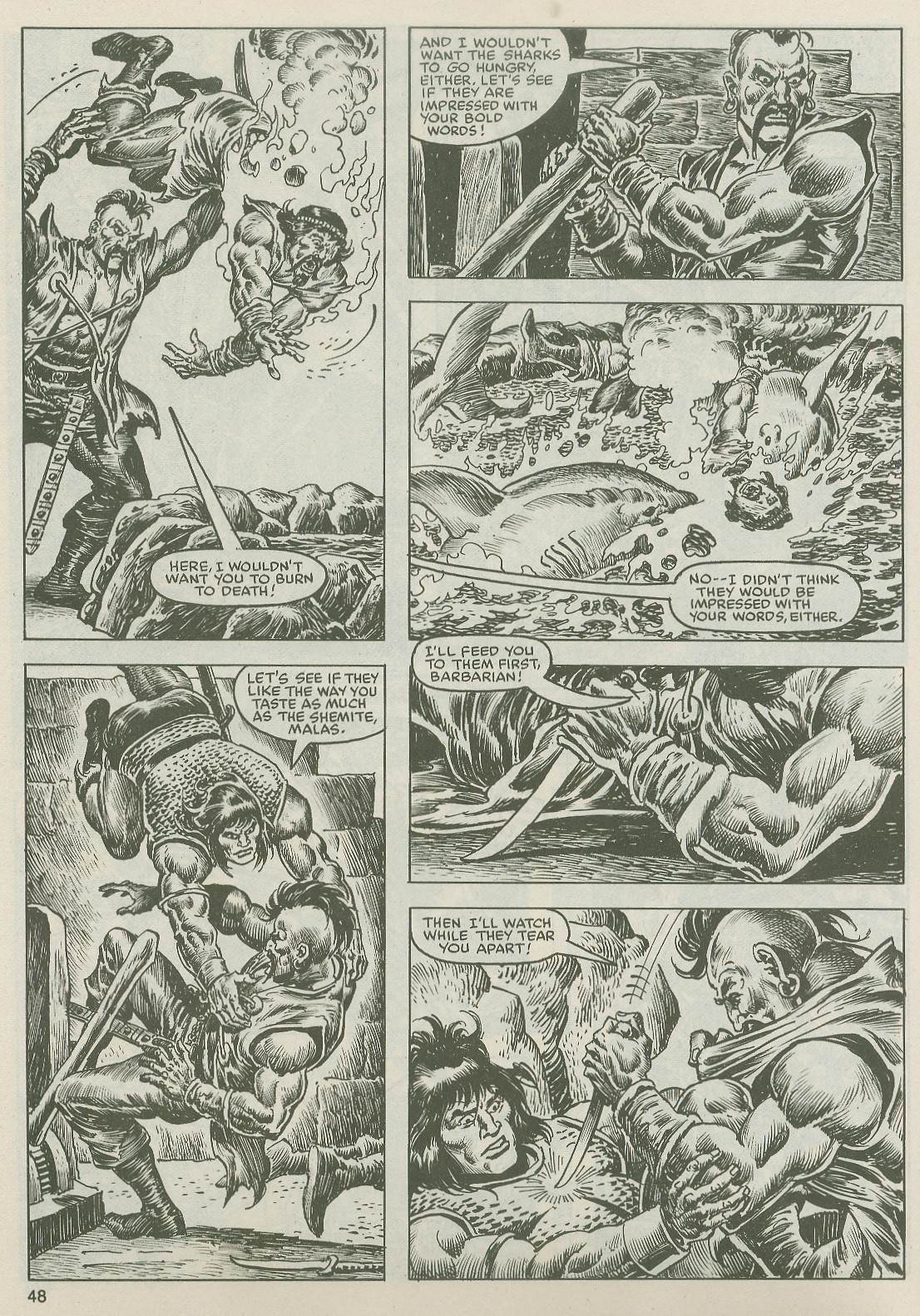 Read online The Savage Sword Of Conan comic -  Issue #122 - 48