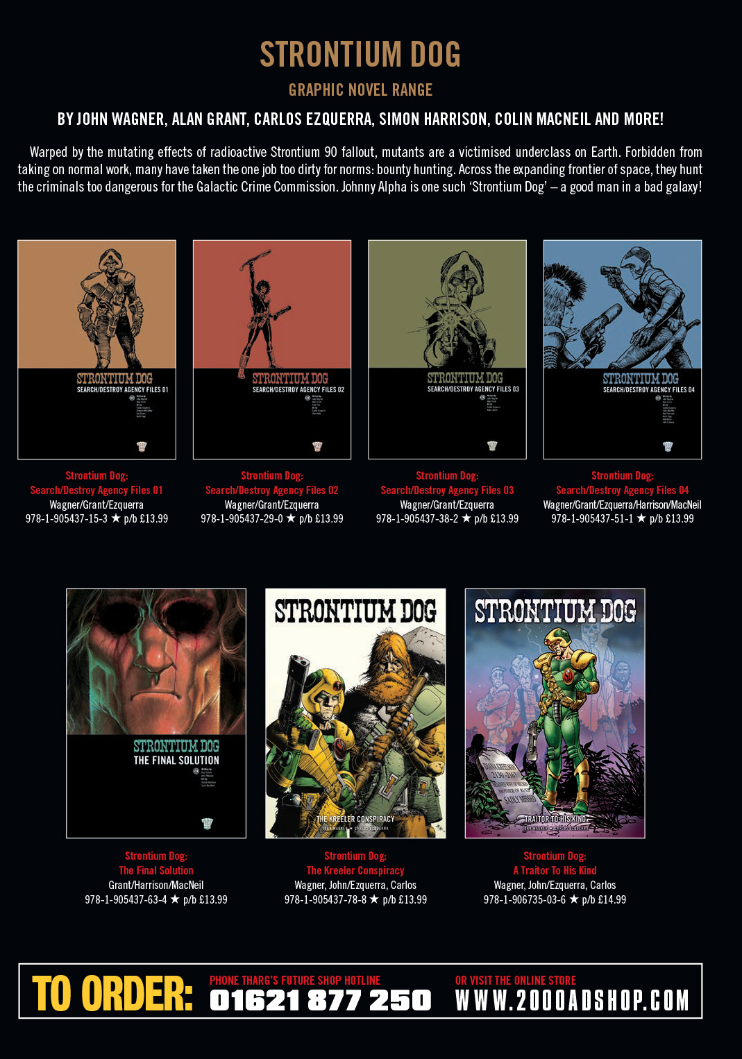 Read online Strontium Dog: The Life and Death of Johnny Alpha: The Project comic -  Issue # TPB - 146