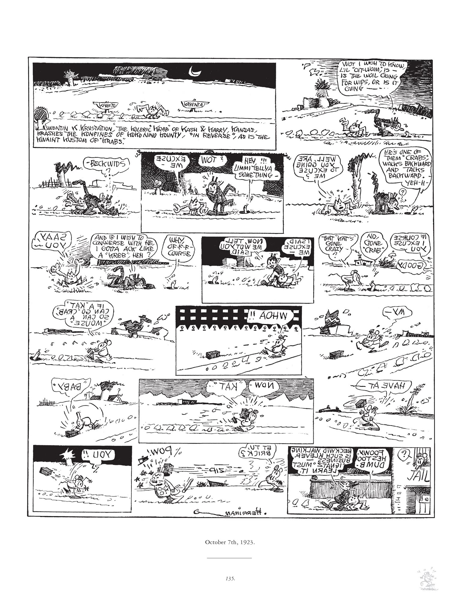 Read online Krazy & Ignatz comic -  Issue # TPB 3 - 135