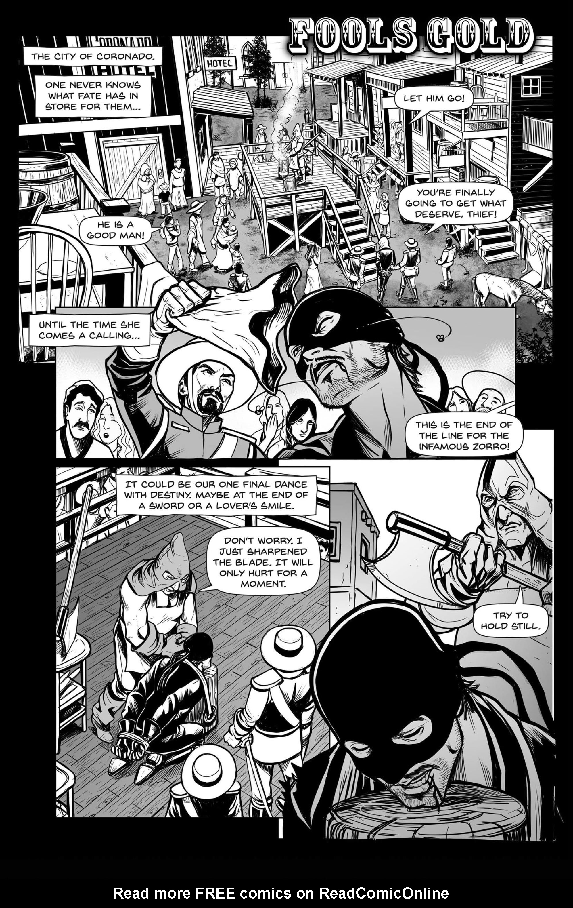 Read online Zorro Black & White Noir comic -  Issue # Full - 12