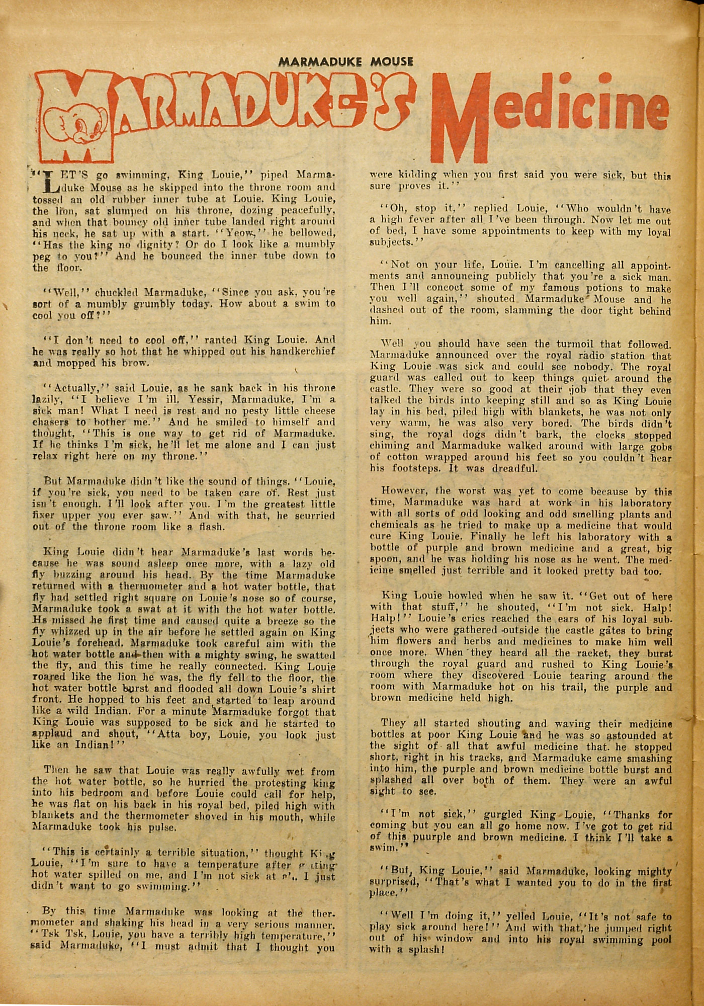 Read online Marmaduke Mouse comic -  Issue #32 - 24